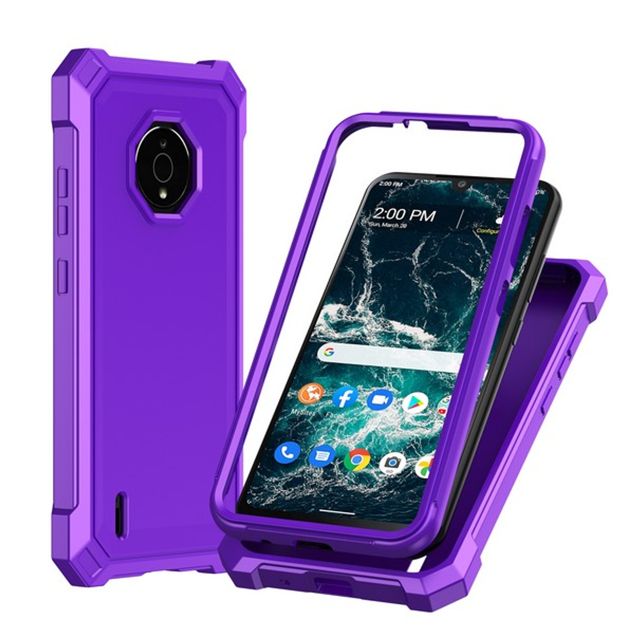 Per Nokia G400 Hybrid 2in1 Frame Cover Edge TPU antiurto + custodia PC rigida - Foto 43 di 96