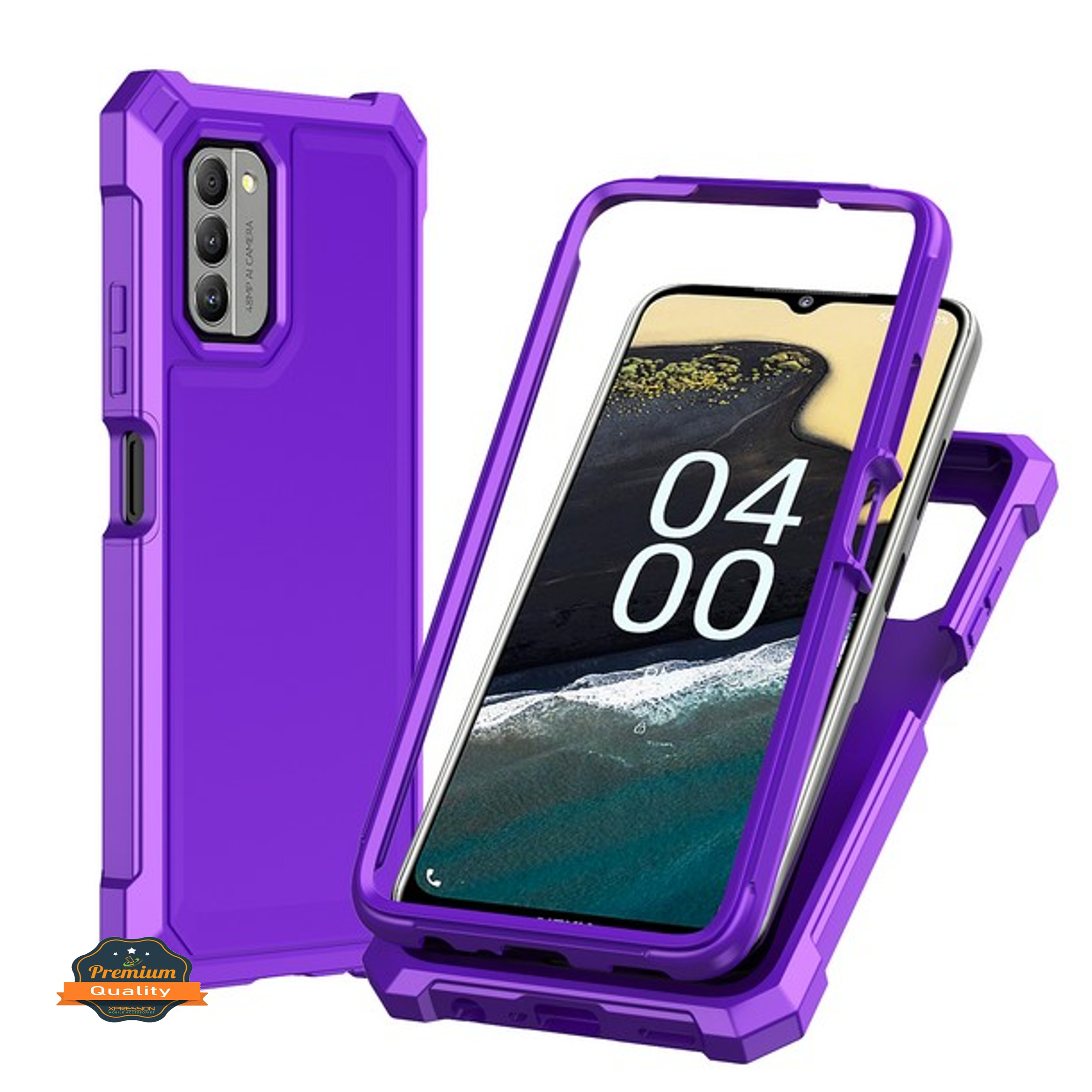 Per Nokia G400 Hybrid 2in1 Frame Cover Edge TPU antiurto + custodia PC rigida - Foto 41 di 96
