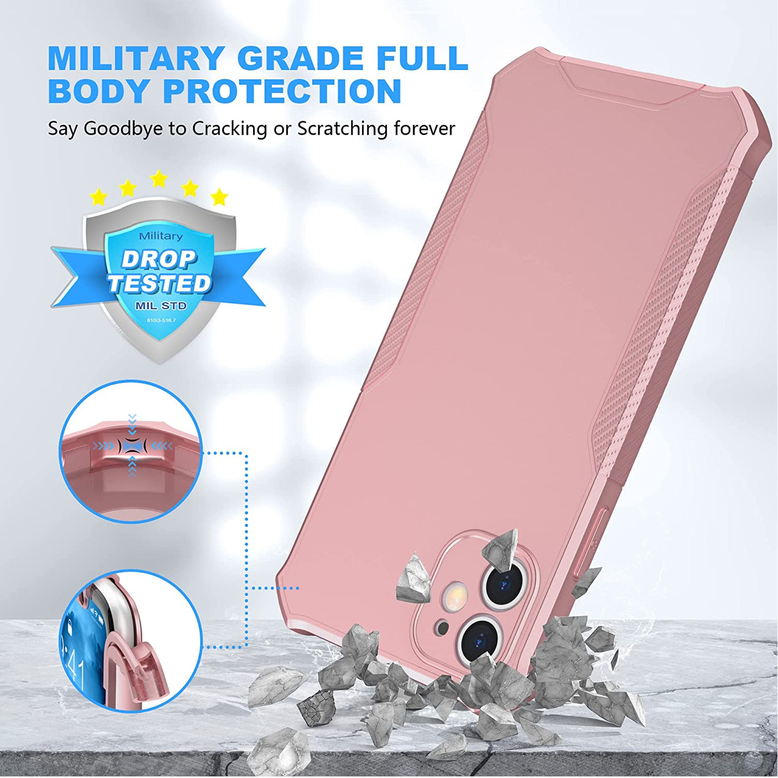 Per Nokia G400 Hybrid 2in1 Frame Cover Edge TPU antiurto + custodia PC rigida - Foto 56 di 96