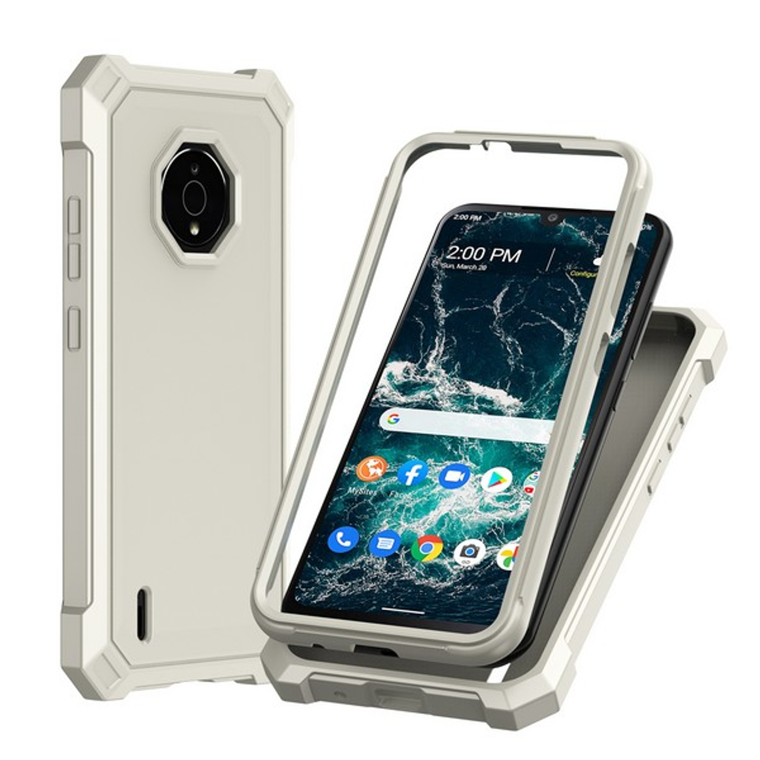 Per Nokia G400 Hybrid 2in1 Frame Cover Edge TPU antiurto + custodia PC rigida - Foto 59 di 96