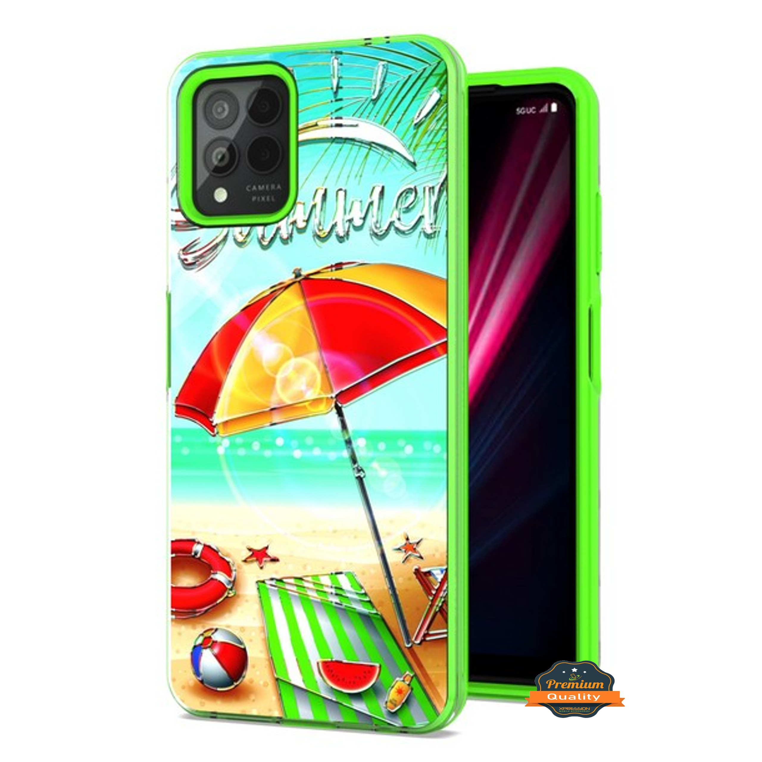 For Revvl 6X 5G Fashion Design Protection TPU Frame Hard PC Back Slim Case Cover - Picture 8 of 43
