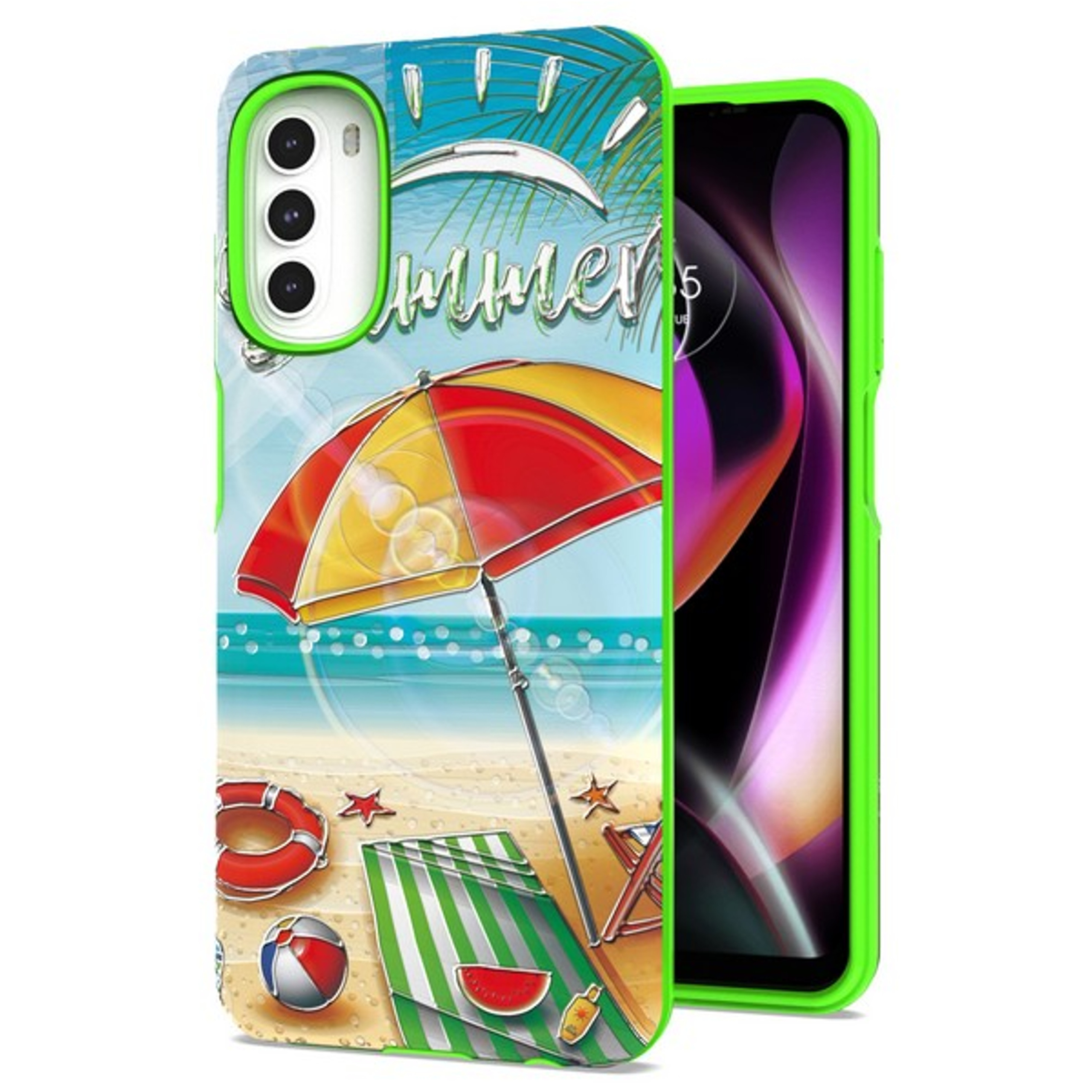 For Revvl 6X 5G Fashion Design Protection TPU Frame Hard PC Back Slim Case Cover - Picture 9 of 43