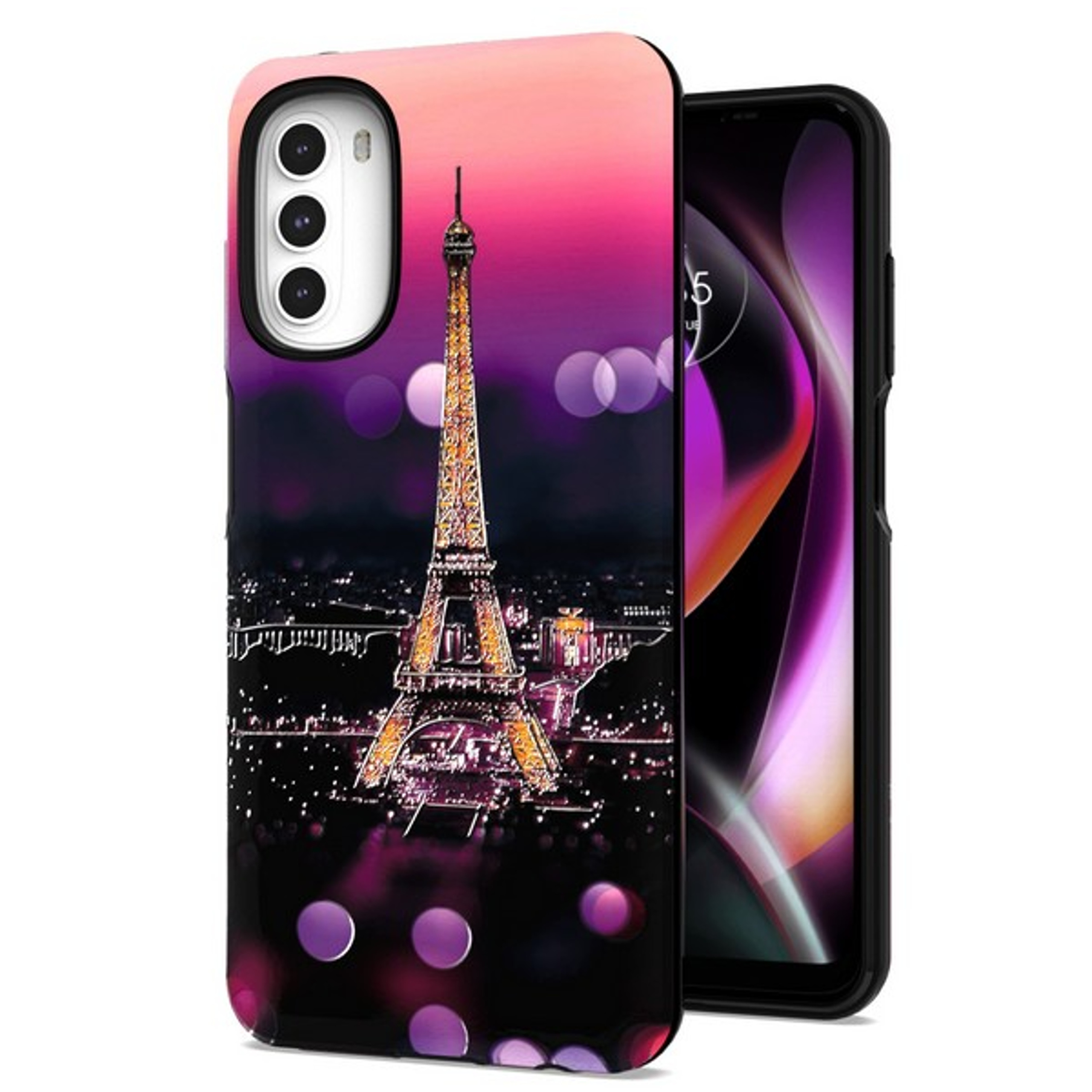 For Revvl 6X 5G Fashion Design Protection TPU Frame Hard PC Back Slim Case Cover - Picture 15 of 43