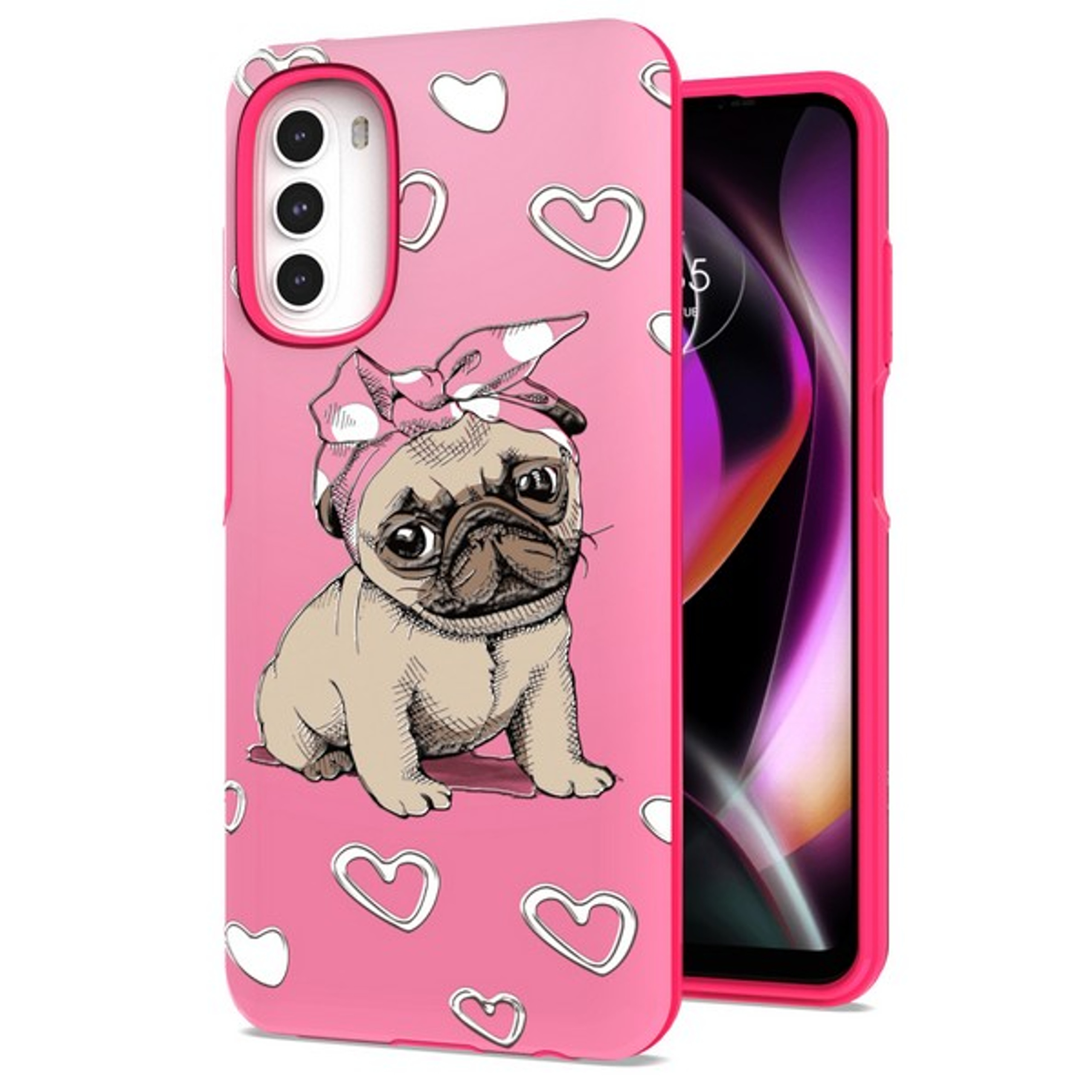 For Revvl 6X 5G Fashion Design Protection TPU Frame Hard PC Back Slim Case Cover - Picture 33 of 43