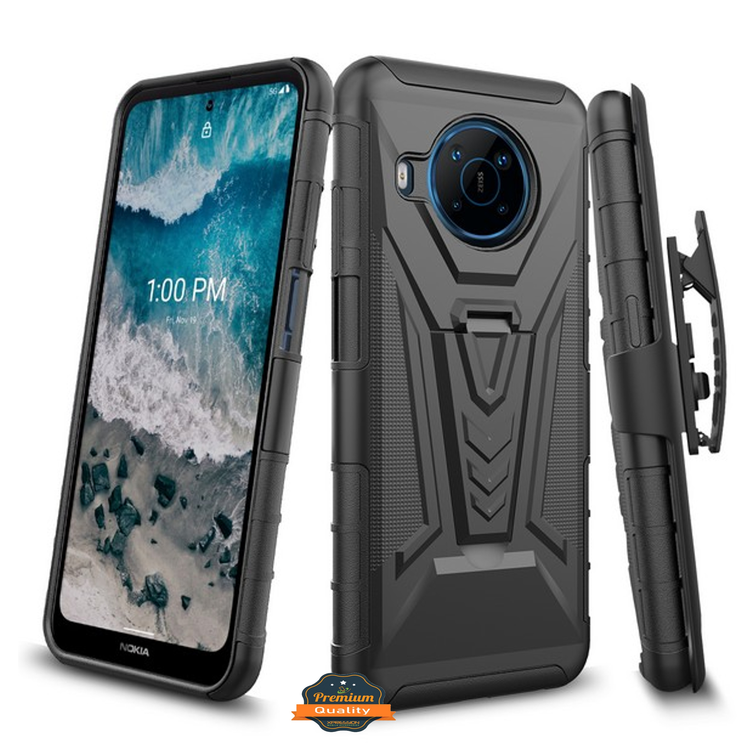 Funda protectora con clip de cinturón giratorio para TCL 30 SE 305/306 - Imagen 11 de 37