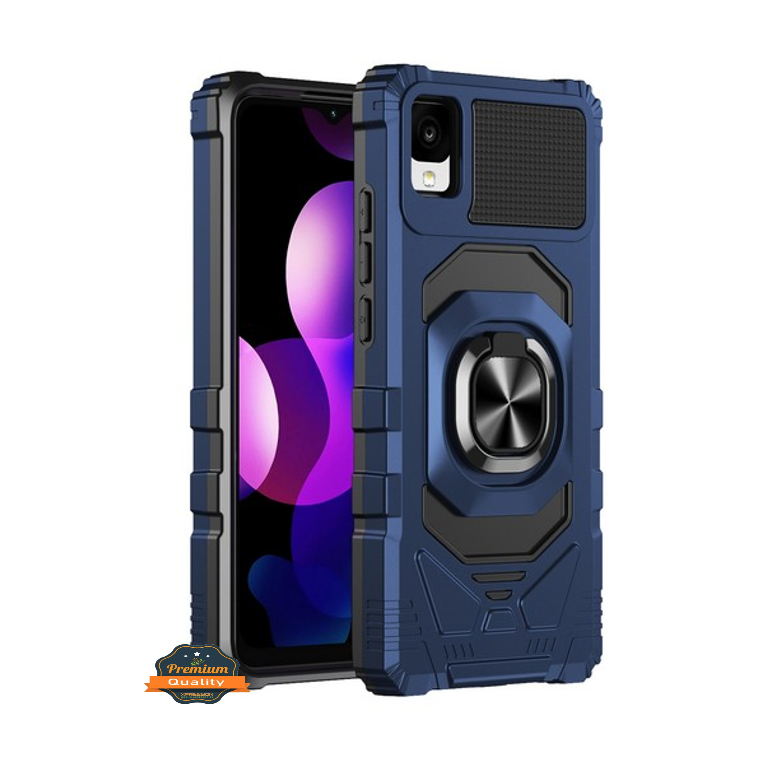 Para TCL 30 Z (T602DL) Anillo híbrido Kickstand Stand Holder Cubierta protectora del caso - Imagen 20 de 46