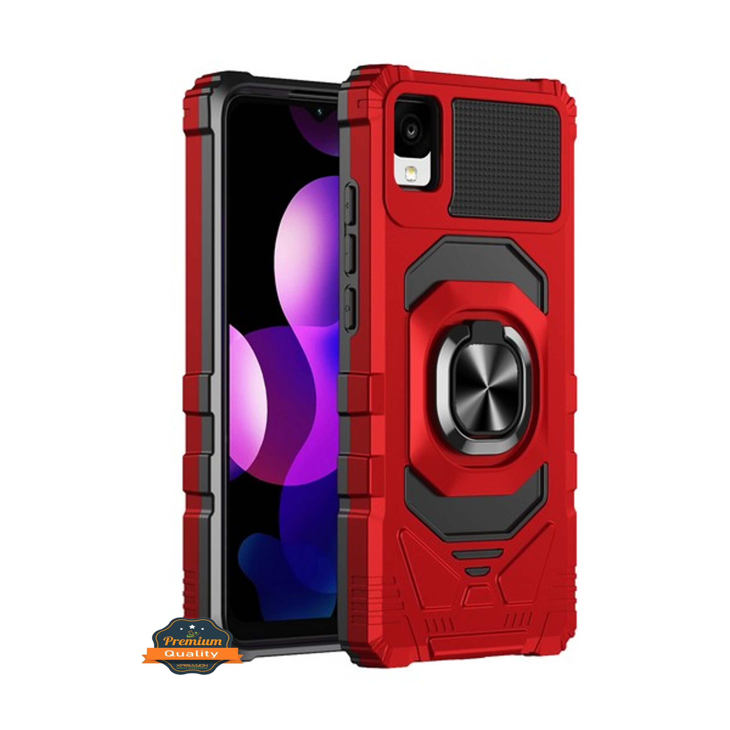 Para TCL 30 Z (T602DL) Anillo híbrido Kickstand Stand Holder Cubierta protectora del caso - Imagen 29 de 46
