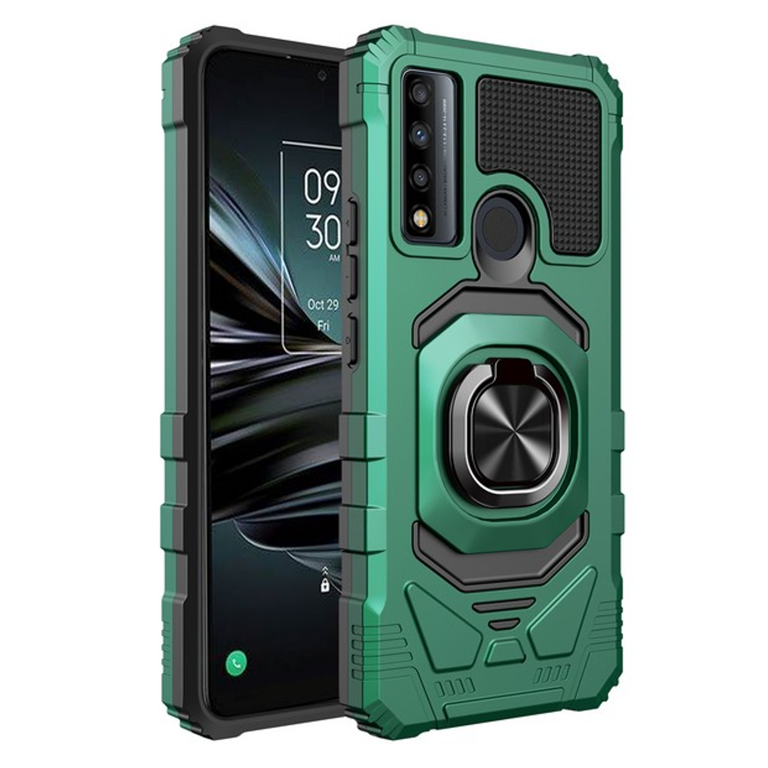 Per TCL ION Z/A3 A509DL supporto cavalletto anello ibrido custodia TPU - Foto 52 di 55