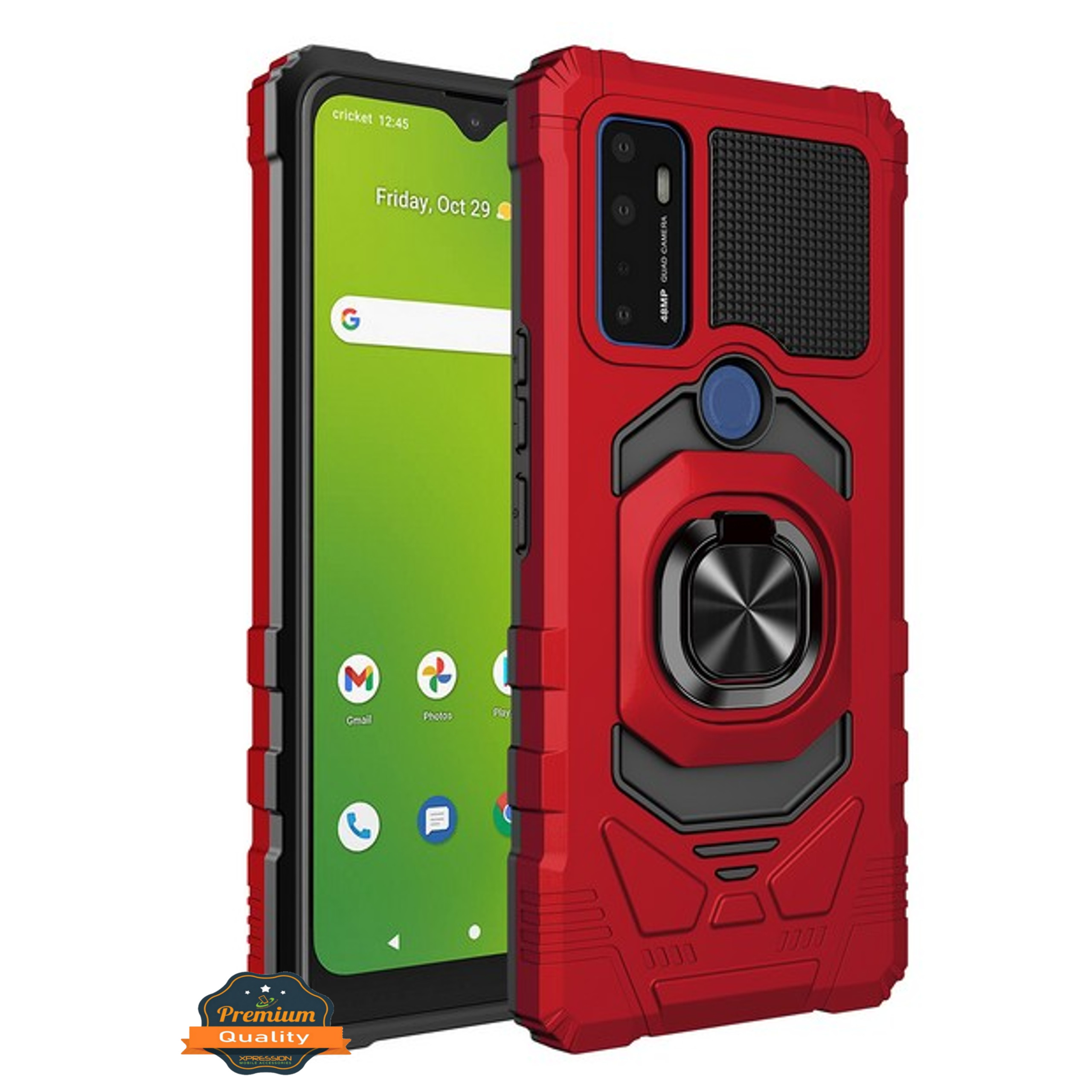 Per TCL ION Z/A3 A509DL supporto cavalletto anello ibrido custodia TPU - Foto 31 di 55