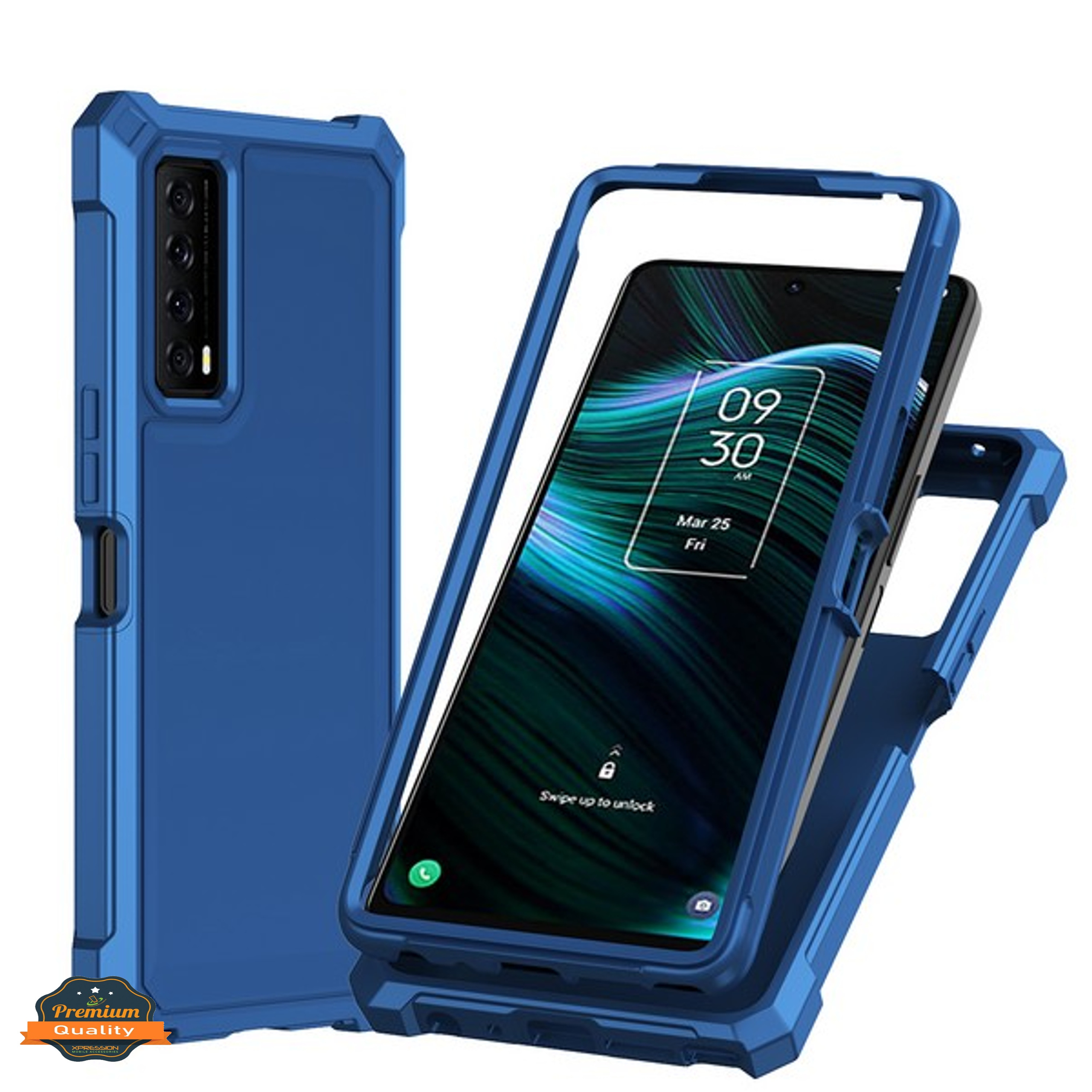 Für TCL Stylus 5G Hybrid 2in1 Front Bumper Rahmen Cover Stoßfest TPU Hard Cover - Bild 16 von 57