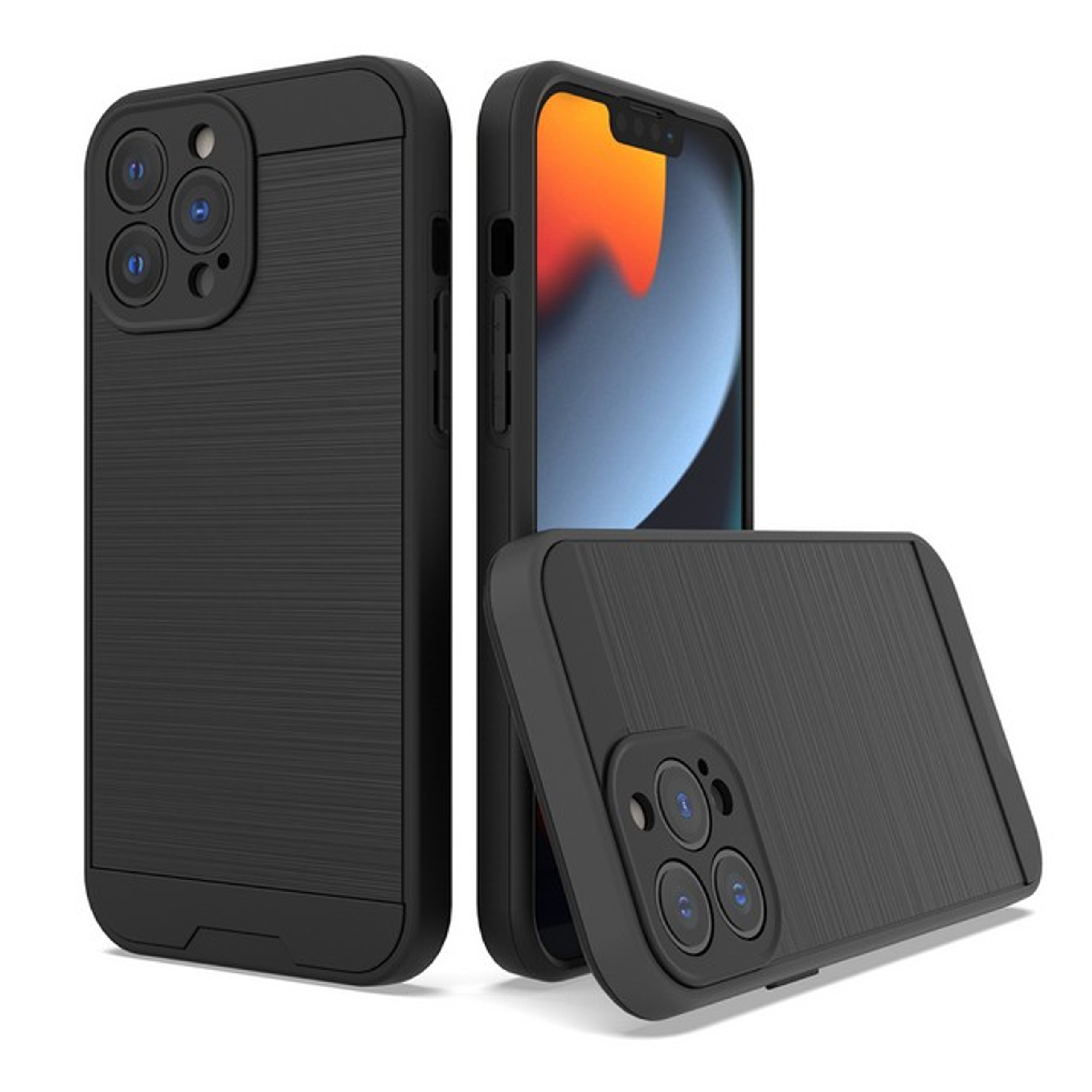 Funda híbrida delgada resistente textura cepillada para Boost Mobile Celero 5G (2023) - Imagen 11 de 65