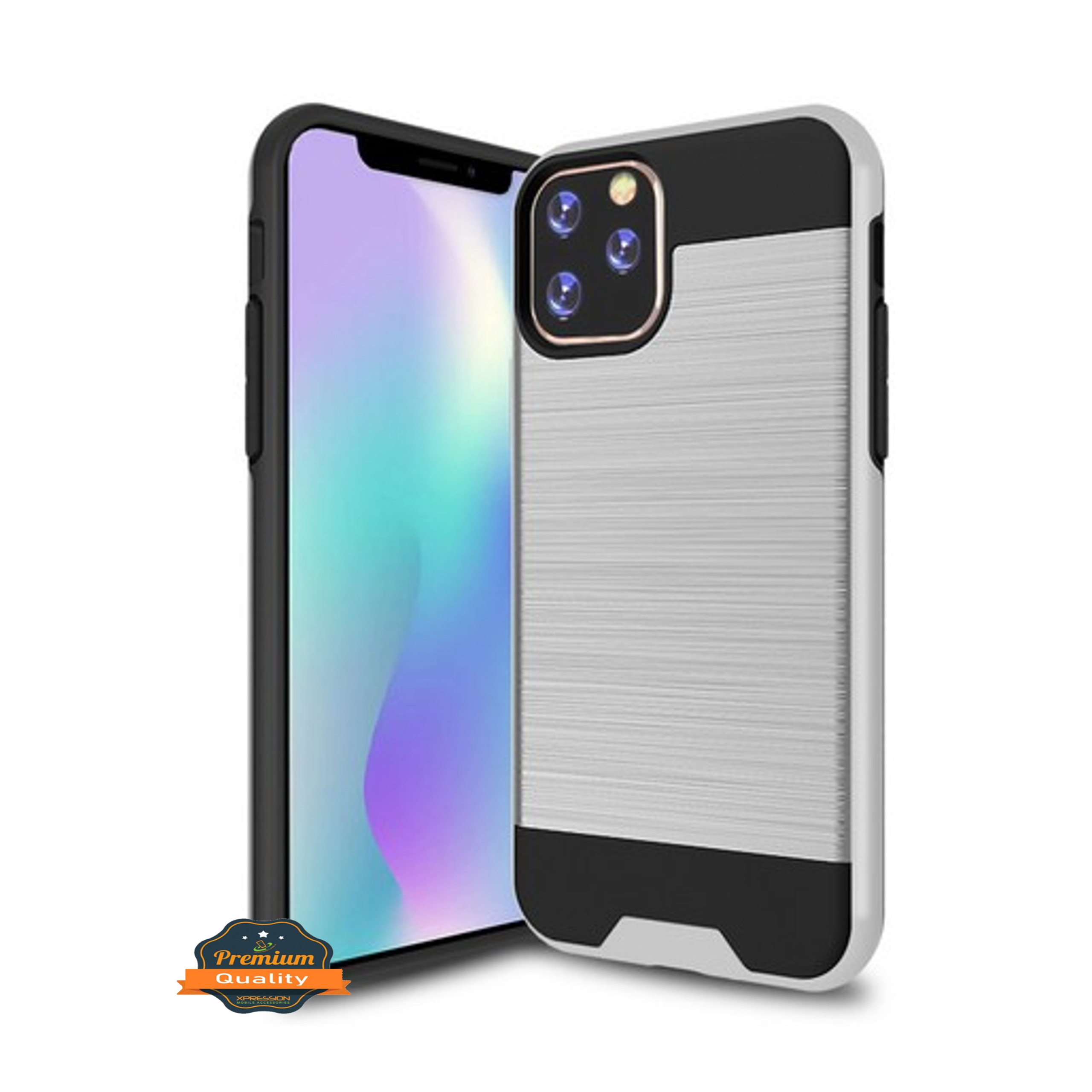 Funda híbrida delgada resistente textura cepillada para Boost Mobile Celero 5G (2023) - Imagen 60 de 65