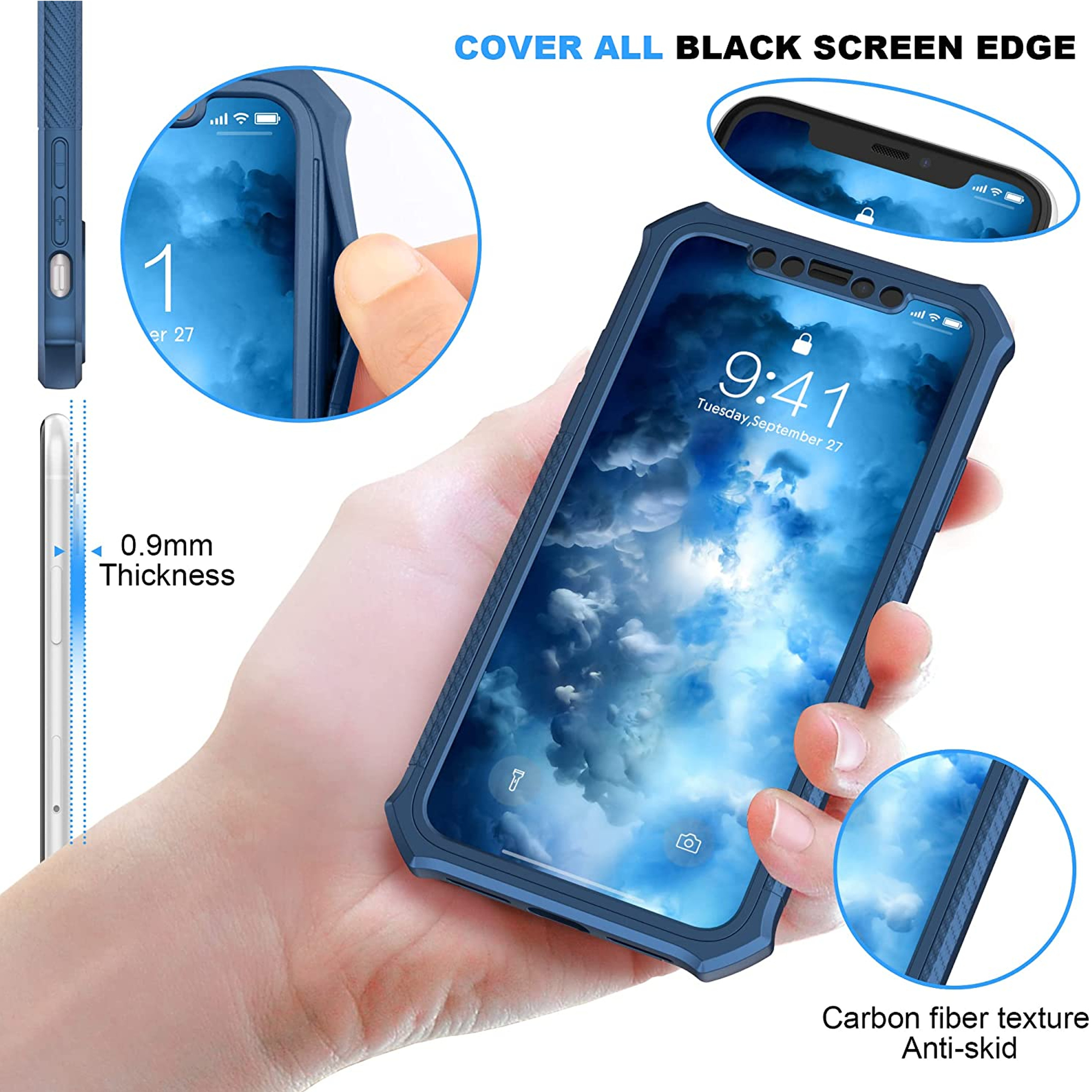 Funda TPU híbrida con marco frontal borde para Samsung Galaxy Xcover 7 Pro/6/6 Pro - Imagen 24 de 33