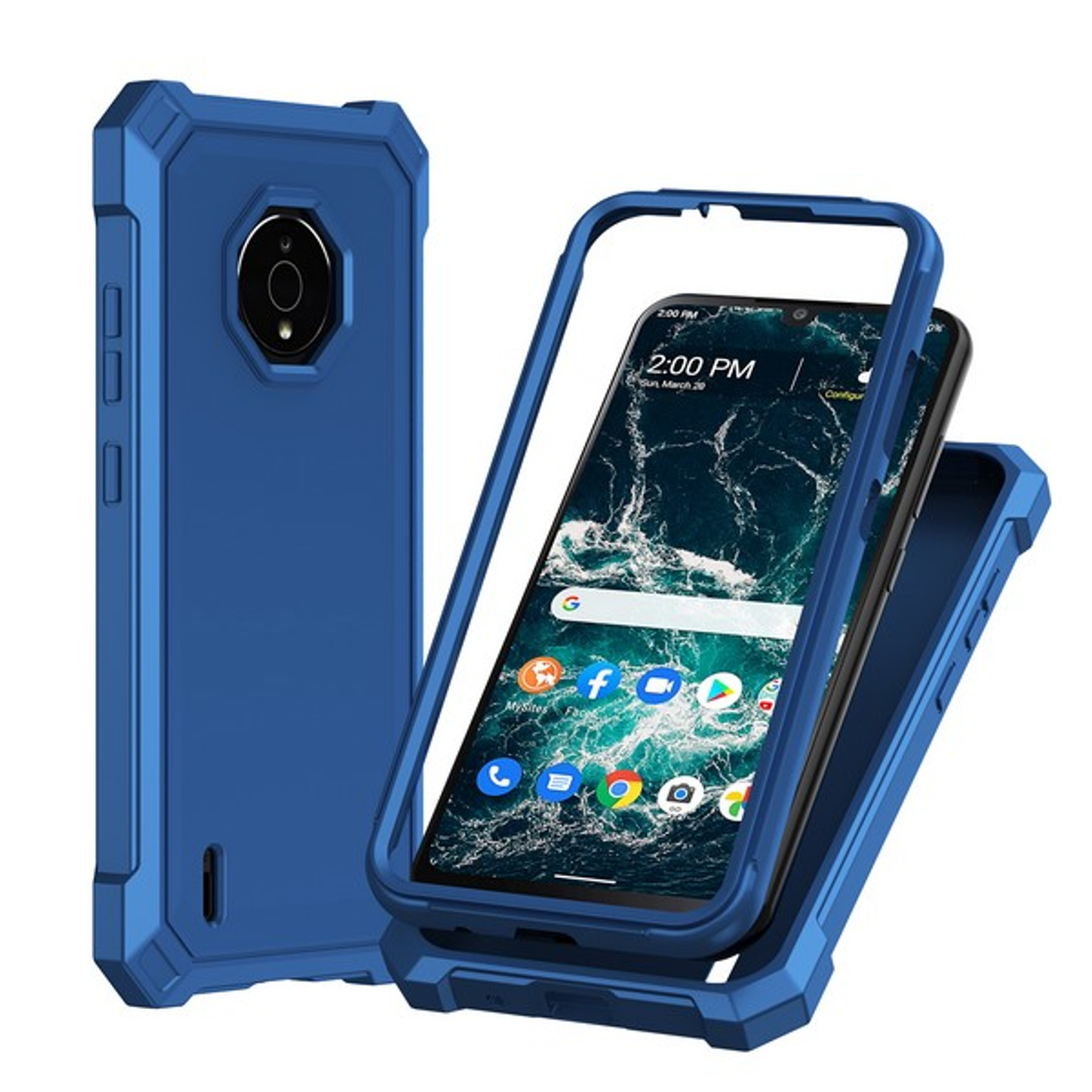 Funda TPU híbrida con marco frontal borde para Samsung Galaxy Xcover 7 Pro/6/6 Pro - Imagen 20 de 33