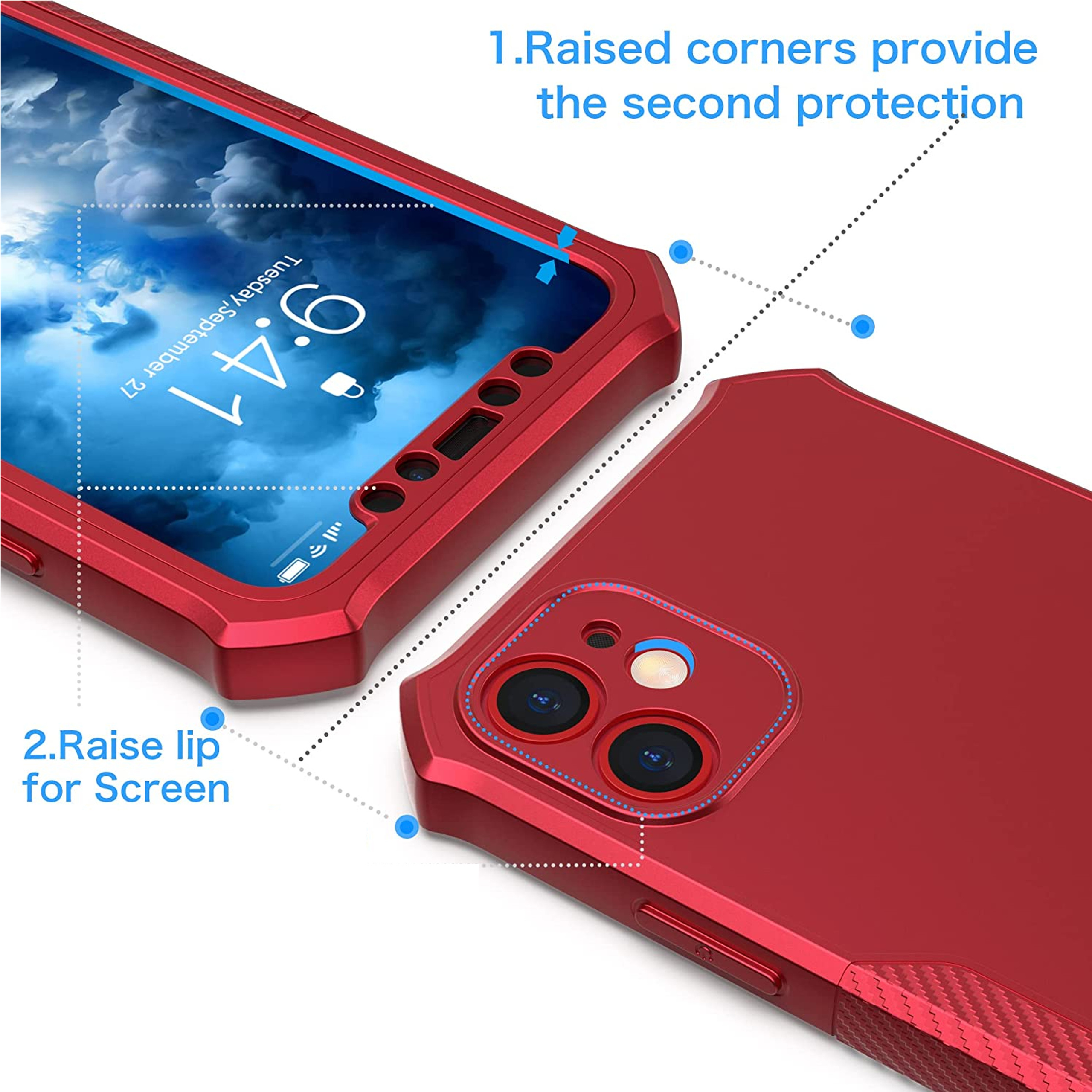 Funda TPU híbrida con marco frontal borde para Samsung Galaxy Xcover 7 Pro/6/6 Pro - Imagen 31 de 33