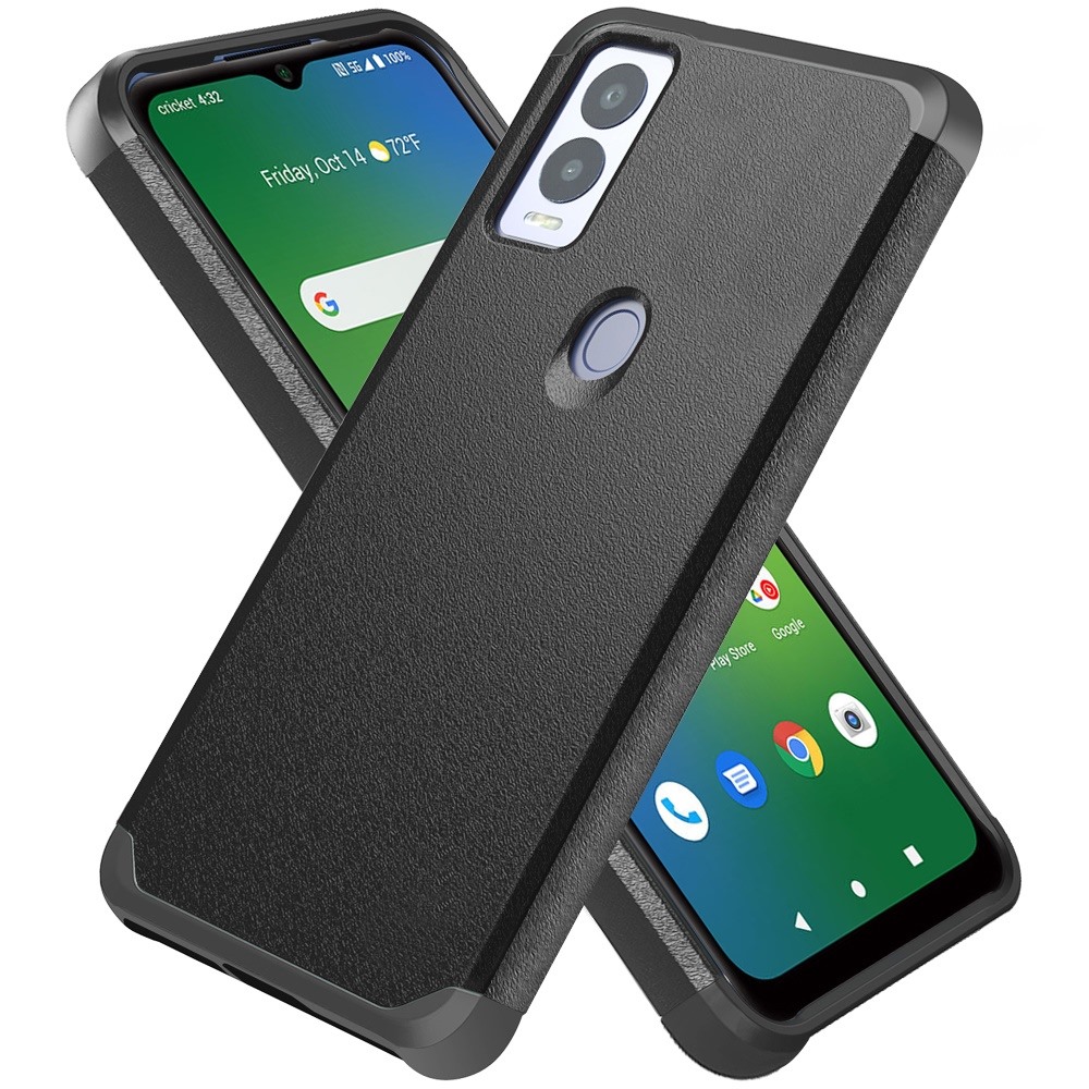 Funda protectora rígida de goma híbrida de doble capa para AT&T Propel 5G absorción de impactos - Imagen 65 de 73