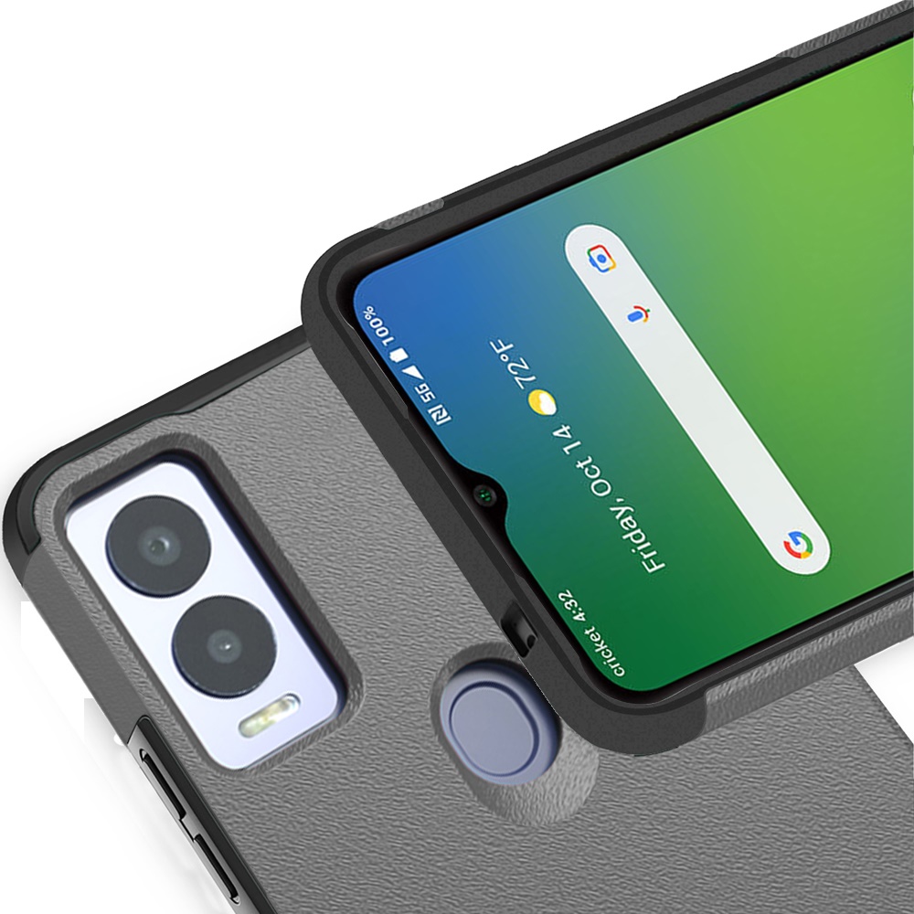 Funda protectora rígida de goma híbrida de doble capa para AT&T Propel 5G absorción de impactos - Imagen 62 de 73