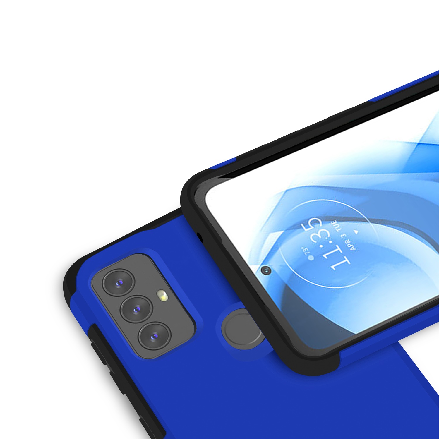 Funda protectora rígida de goma híbrida de doble capa para AT&T Propel 5G absorción de impactos - Imagen 15 de 73