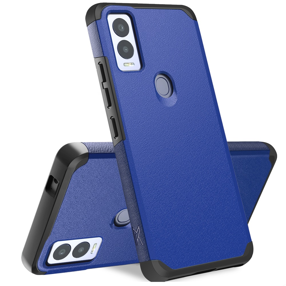 Funda protectora rígida de goma híbrida de doble capa para AT&T Propel 5G absorción de impactos - Imagen 11 de 73