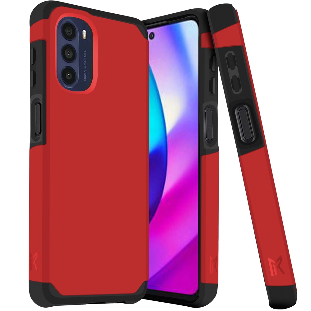 Funda protectora rígida de goma híbrida de doble capa para AT&T Propel 5G absorción de impactos - Imagen 33 de 73