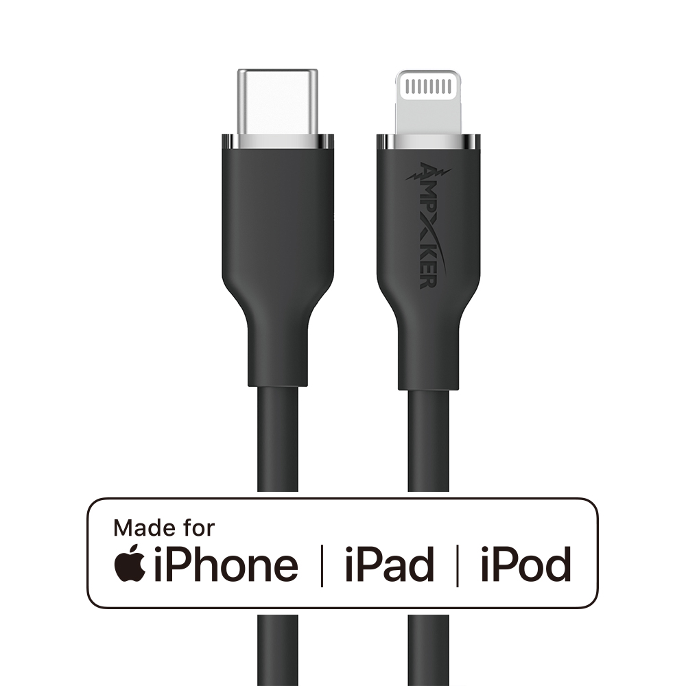 Cable de carga rápida tipo C a Lightning (5 pies) 3A cargador cable de datos certificado por MFI - Imagen 15 de 31