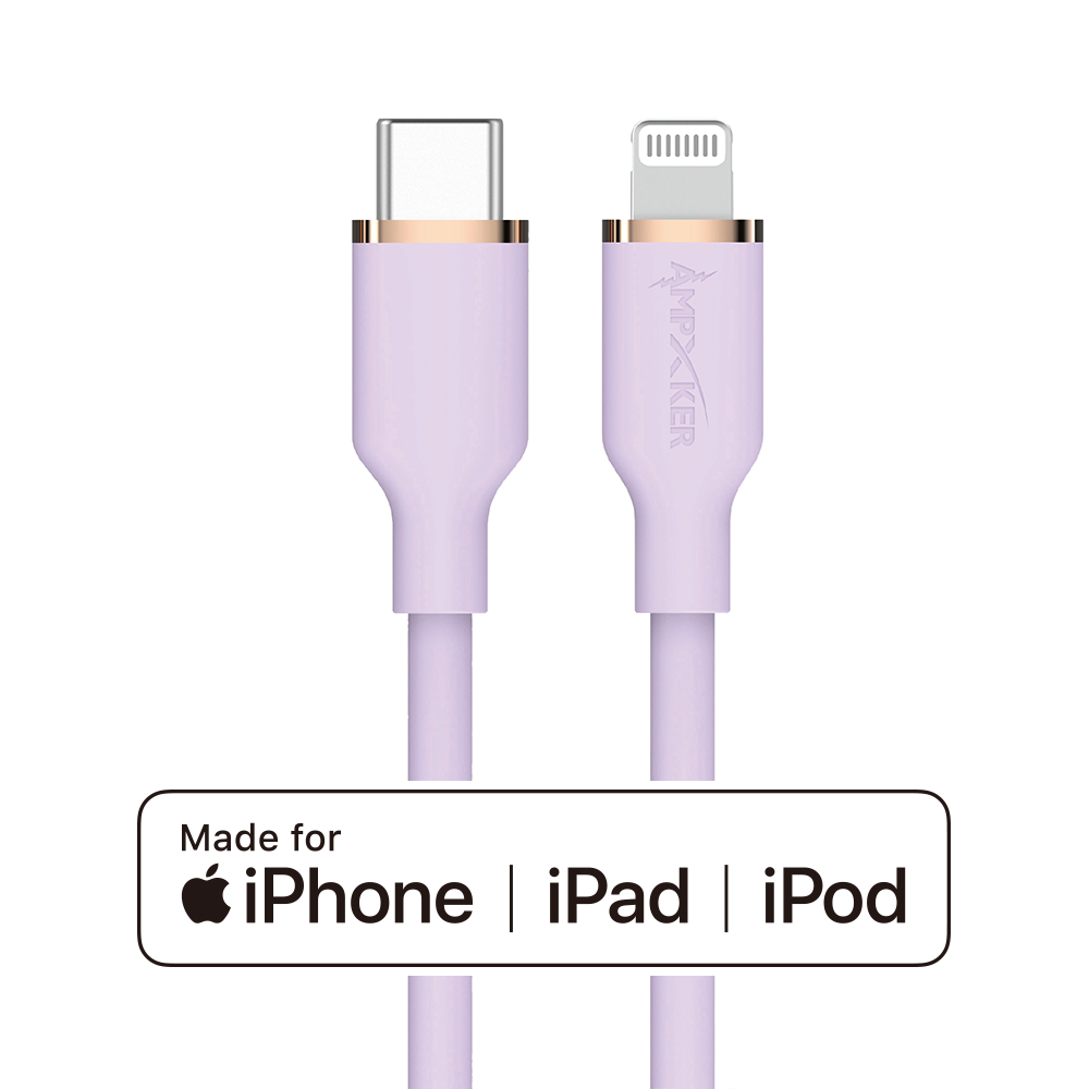 Cable de carga rápida tipo C a Lightning (5 pies) 3A cargador cable de datos certificado por MFI - Imagen 27 de 31