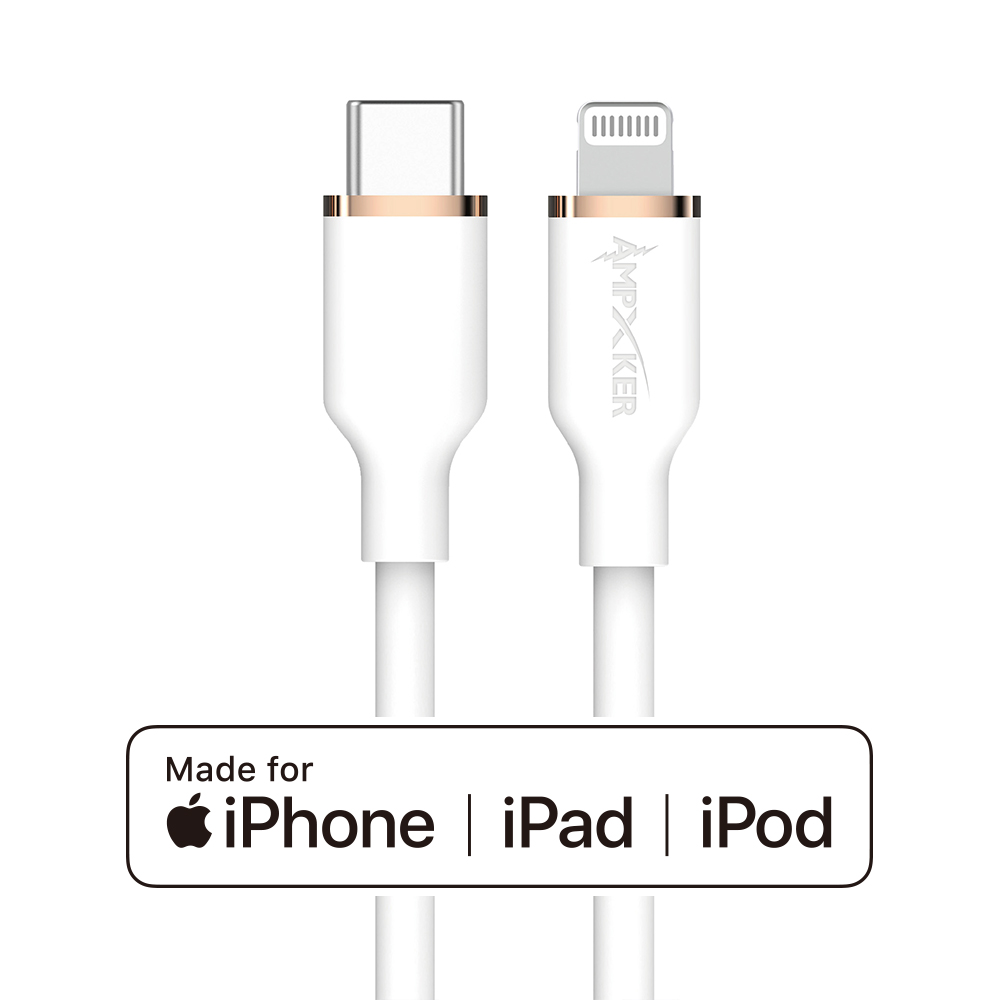 Cable de carga rápida tipo C a Lightning (5 pies) 3A cargador cable de datos certificado por MFI - Imagen 9 de 31