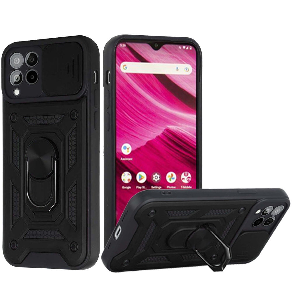 For Celero 5G 2023 (6.5") Hybrid Cases with Camera Lens Cover and Ring Kickstand - Picture 11 of 37