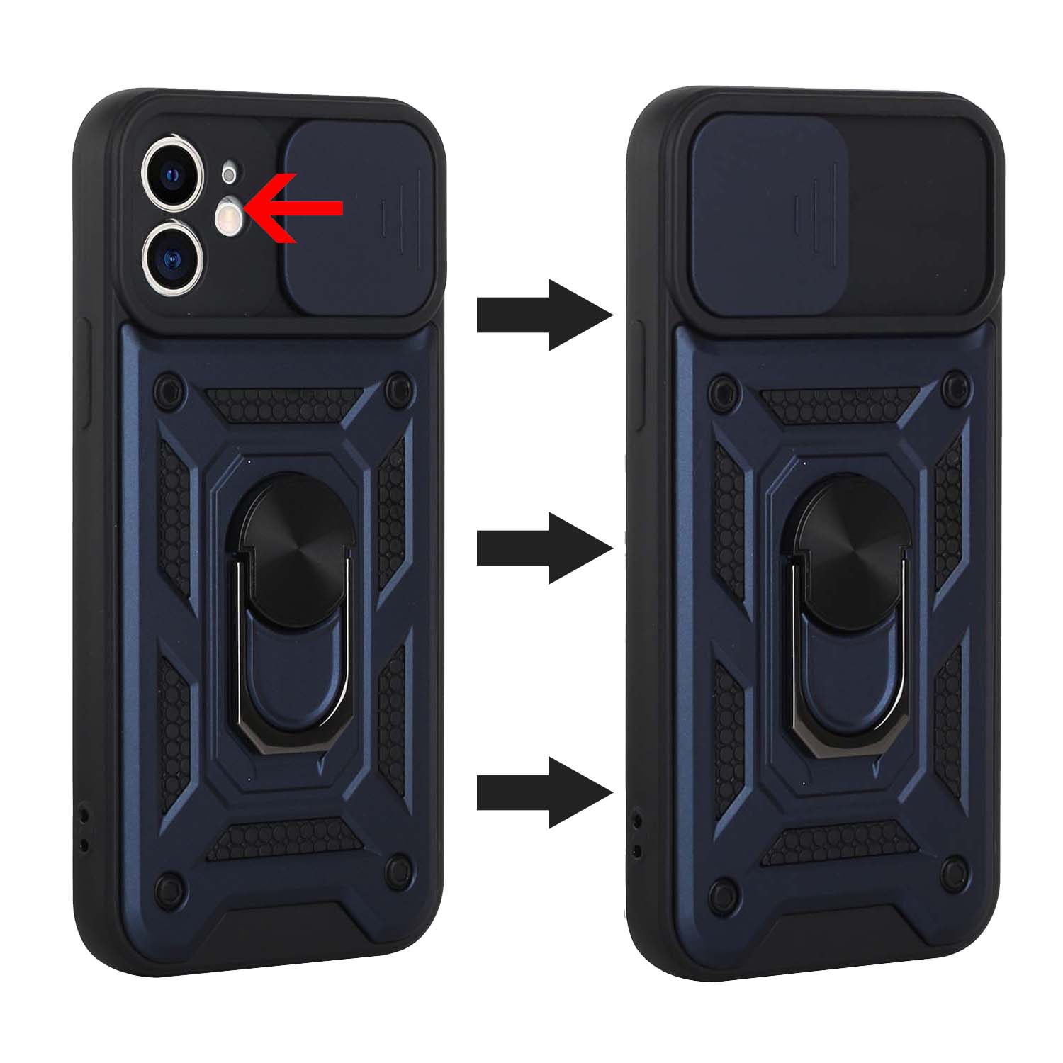 For Celero 5G 2023 (6.5") Hybrid Cases with Camera Lens Cover and Ring Kickstand - Picture 27 of 37