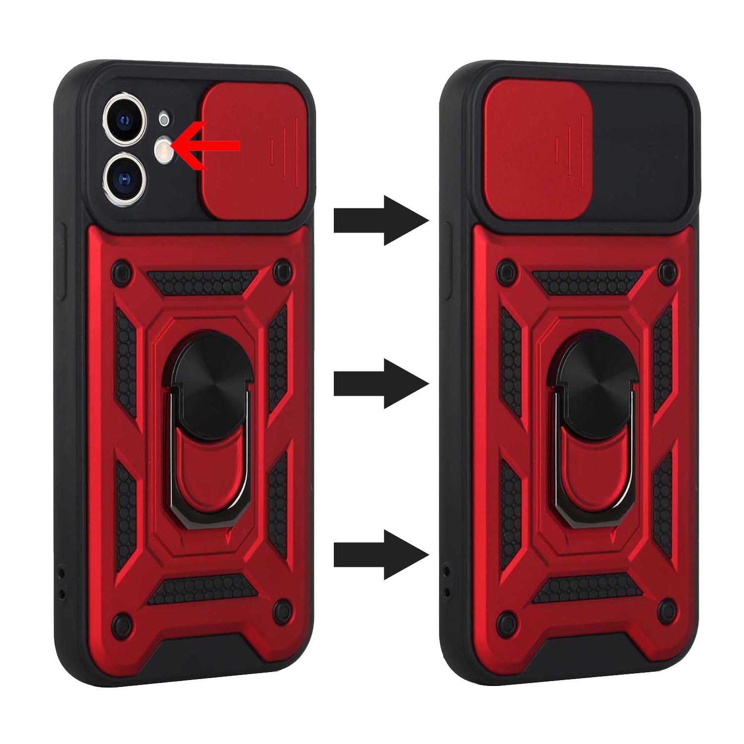 For Celero 5G 2023 (6.5") Hybrid Cases with Camera Lens Cover and Ring Kickstand - Picture 35 of 37