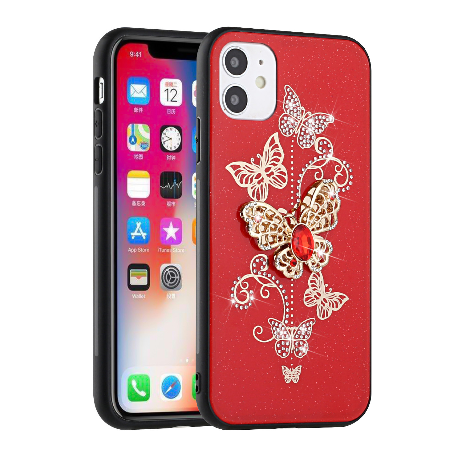 Für Celero 5G 2023 (6,5") 3D Bling glitzernde Ornamente Hybrid Mode Etui Abdeckung - Bild 61 von 77
