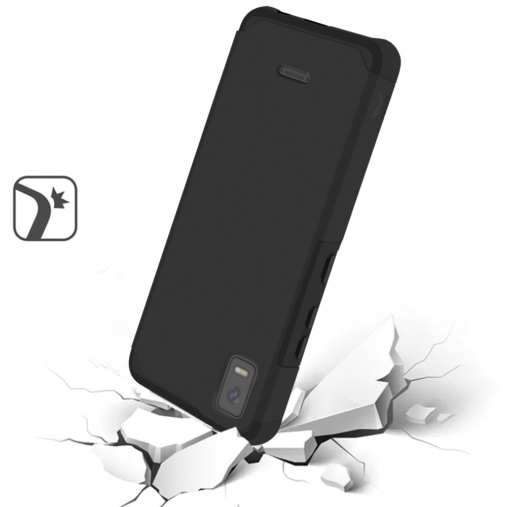 Funda rígida TPU para PC de doble capa híbrida resistente delgada 2 en 1 Smart Debut para Cricket - Imagen 13 de 55