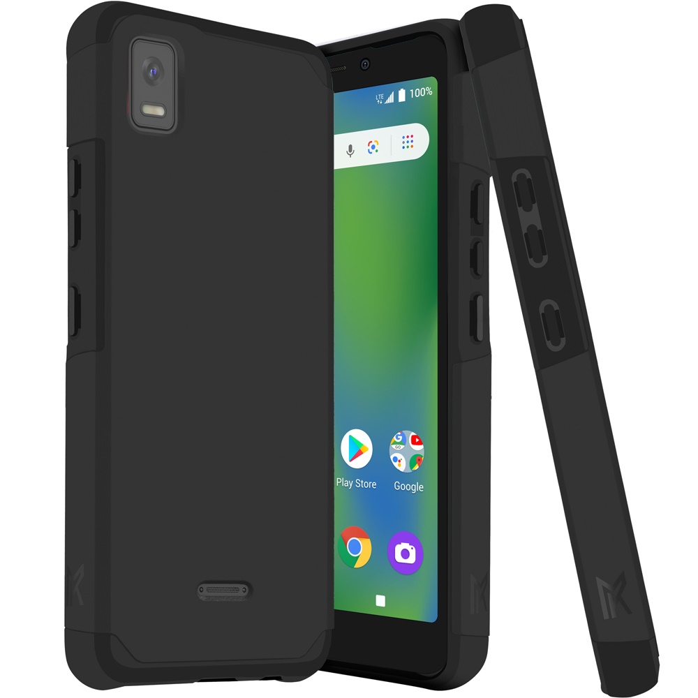 Funda rígida TPU para PC de doble capa híbrida resistente delgada 2 en 1 Smart Debut para Cricket - Imagen 12 de 55
