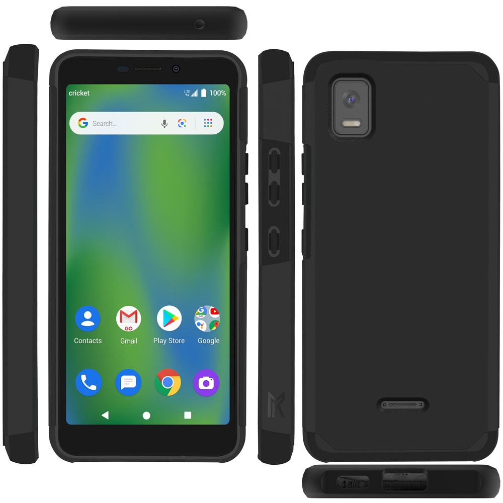 Funda rígida TPU para PC de doble capa híbrida resistente delgada 2 en 1 Smart Debut para Cricket - Imagen 11 de 55