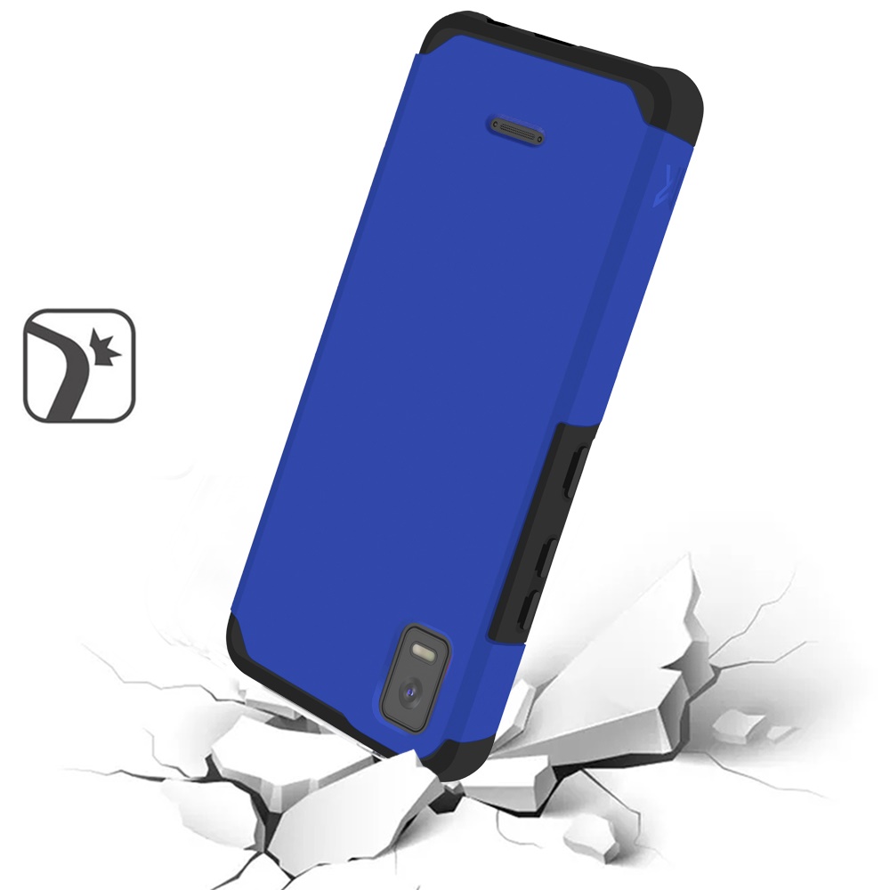 Funda rígida TPU para PC de doble capa híbrida resistente delgada 2 en 1 Smart Debut para Cricket - Imagen 22 de 55
