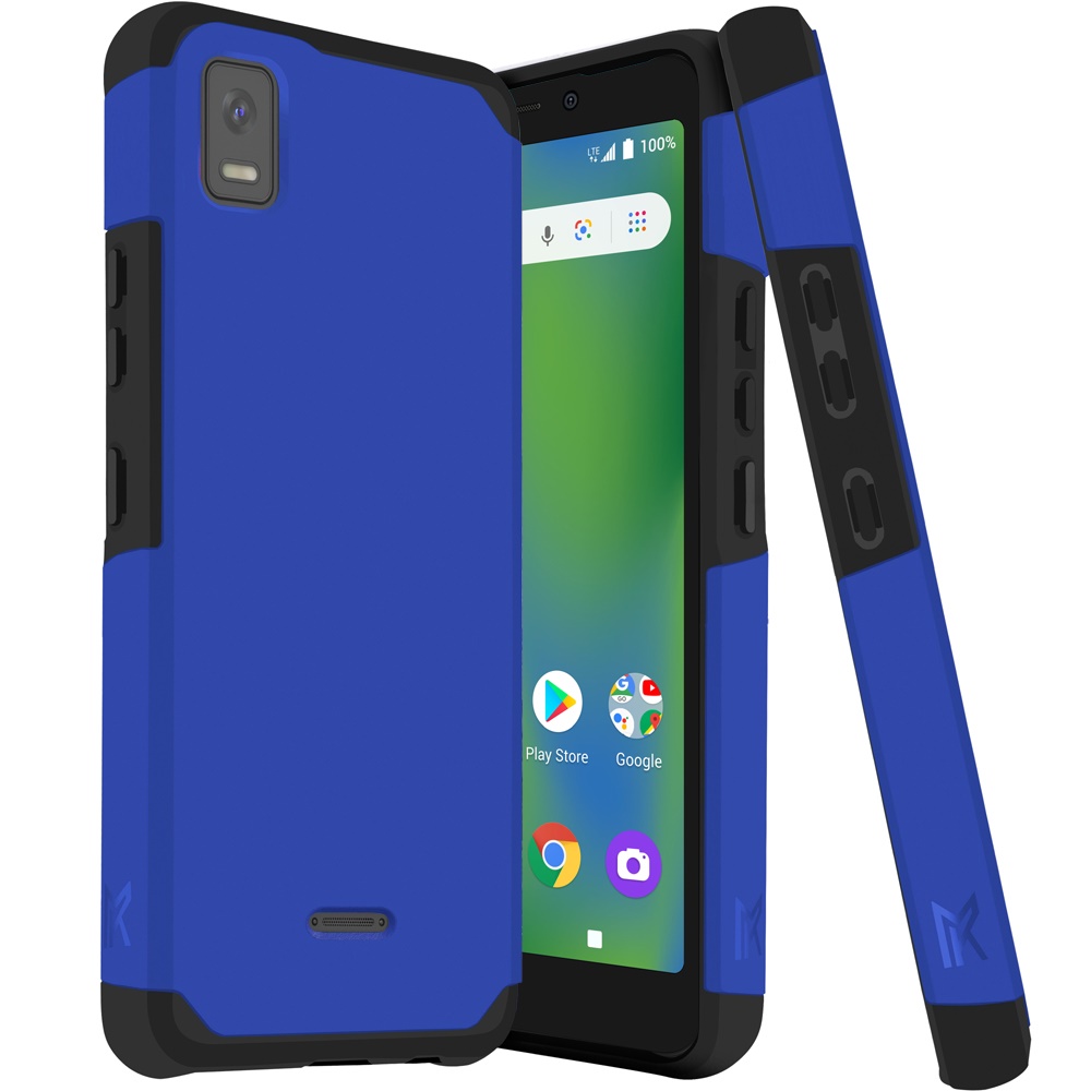Funda rígida TPU para PC de doble capa híbrida resistente delgada 2 en 1 Smart Debut para Cricket - Imagen 21 de 55