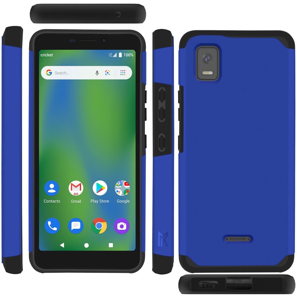 Funda rígida TPU para PC de doble capa híbrida resistente delgada 2 en 1 Smart Debut para Cricket - Imagen 20 de 55