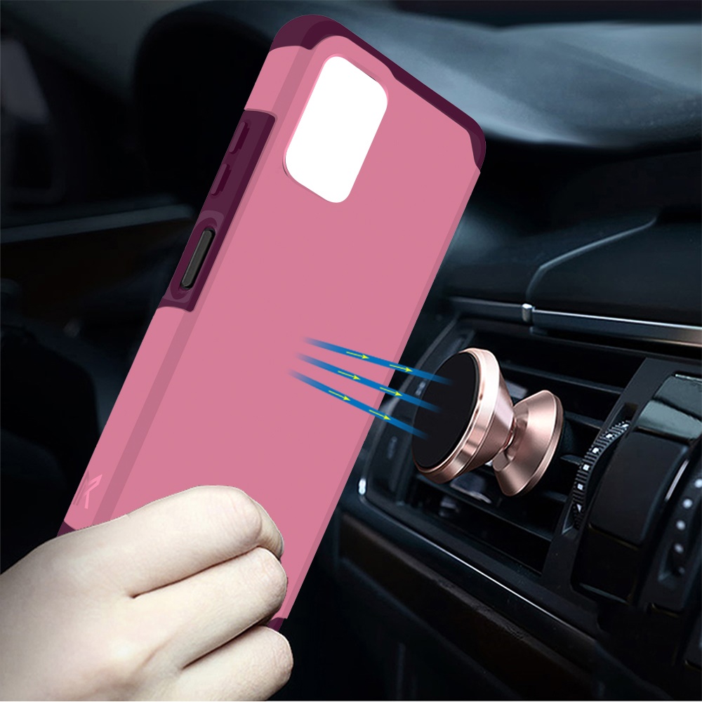 Funda rígida TPU para PC de doble capa híbrida resistente delgada 2 en 1 Smart Debut para Cricket - Imagen 32 de 55