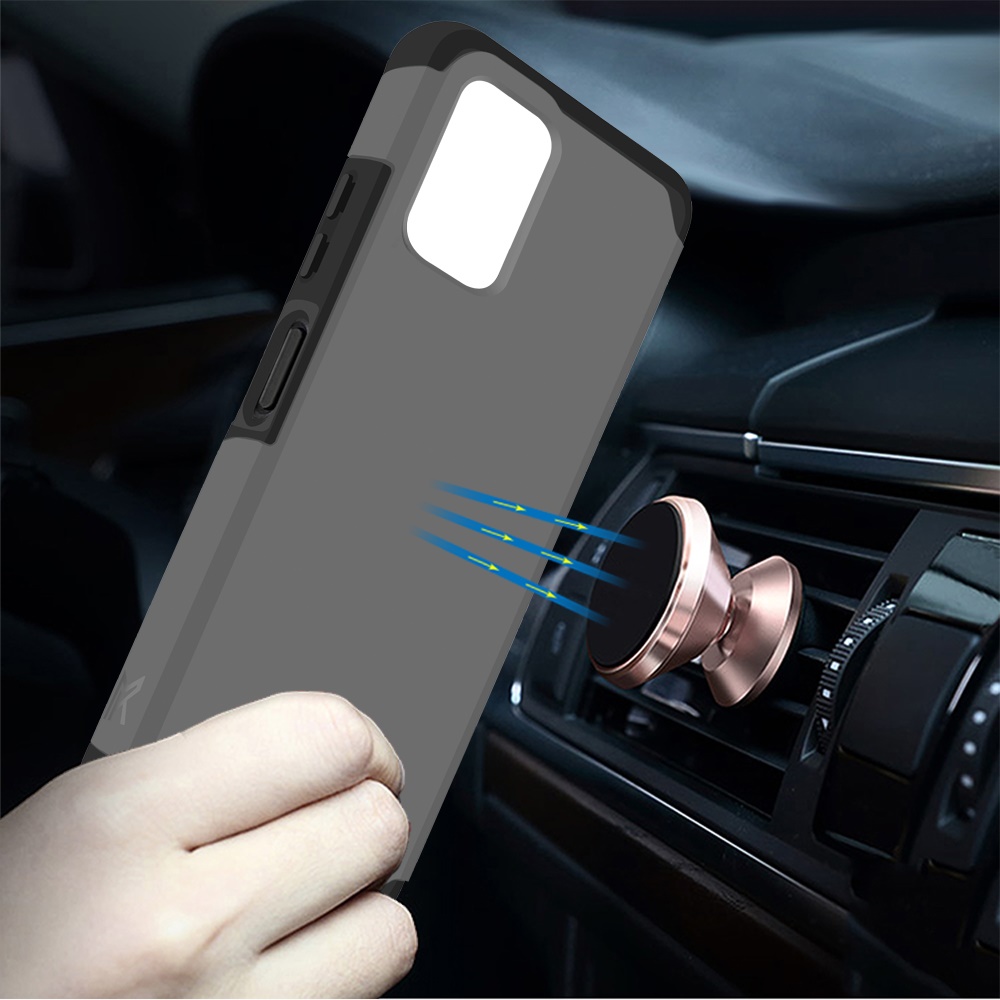 Funda rígida TPU para PC de doble capa híbrida resistente delgada 2 en 1 Smart Debut para Cricket - Imagen 41 de 55