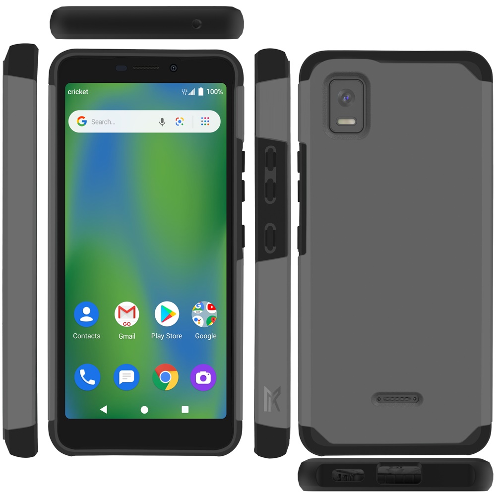 Funda rígida TPU para PC de doble capa híbrida resistente delgada 2 en 1 Smart Debut para Cricket - Imagen 38 de 55