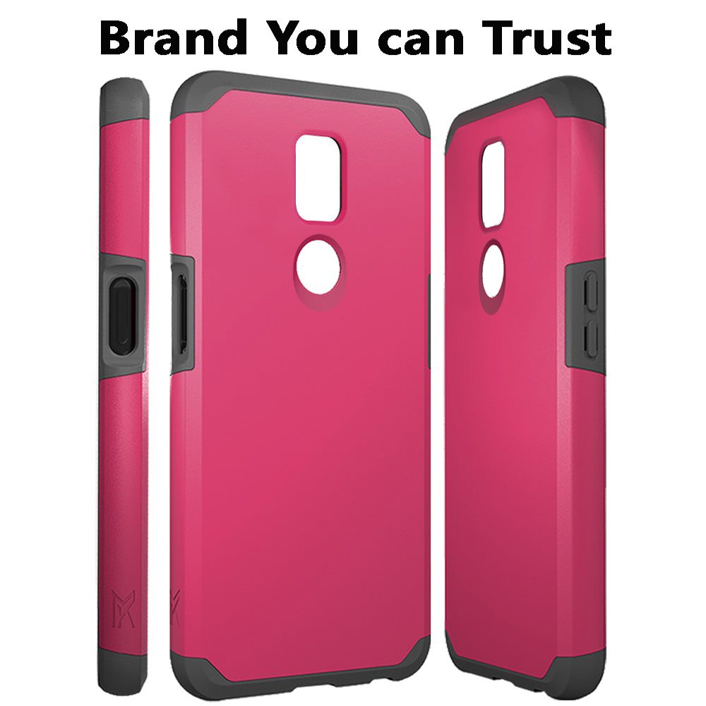 Funda rígida TPU para PC de doble capa híbrida resistente delgada 2 en 1 Smart Debut para Cricket - Imagen 52 de 55