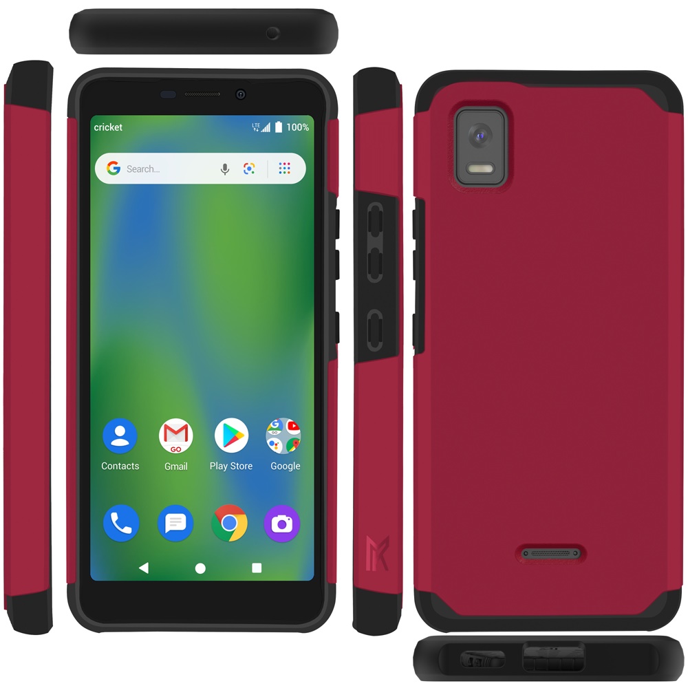 Funda rígida TPU para PC de doble capa híbrida resistente delgada 2 en 1 Smart Debut para Cricket - Imagen 47 de 55