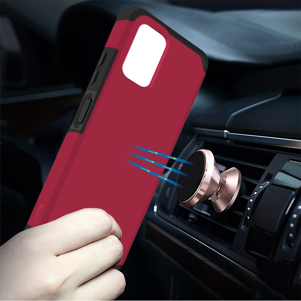 Funda rígida TPU para PC de doble capa híbrida resistente delgada 2 en 1 Smart Debut para Cricket - Imagen 50 de 55