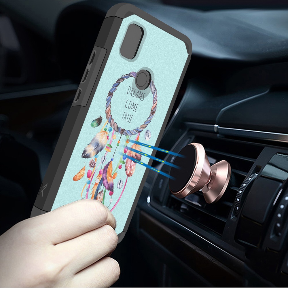 Funda rígida a prueba de golpes híbrida TPU 2 en 1 diseño para Cricket Icon 4 - Imagen 34 de 44