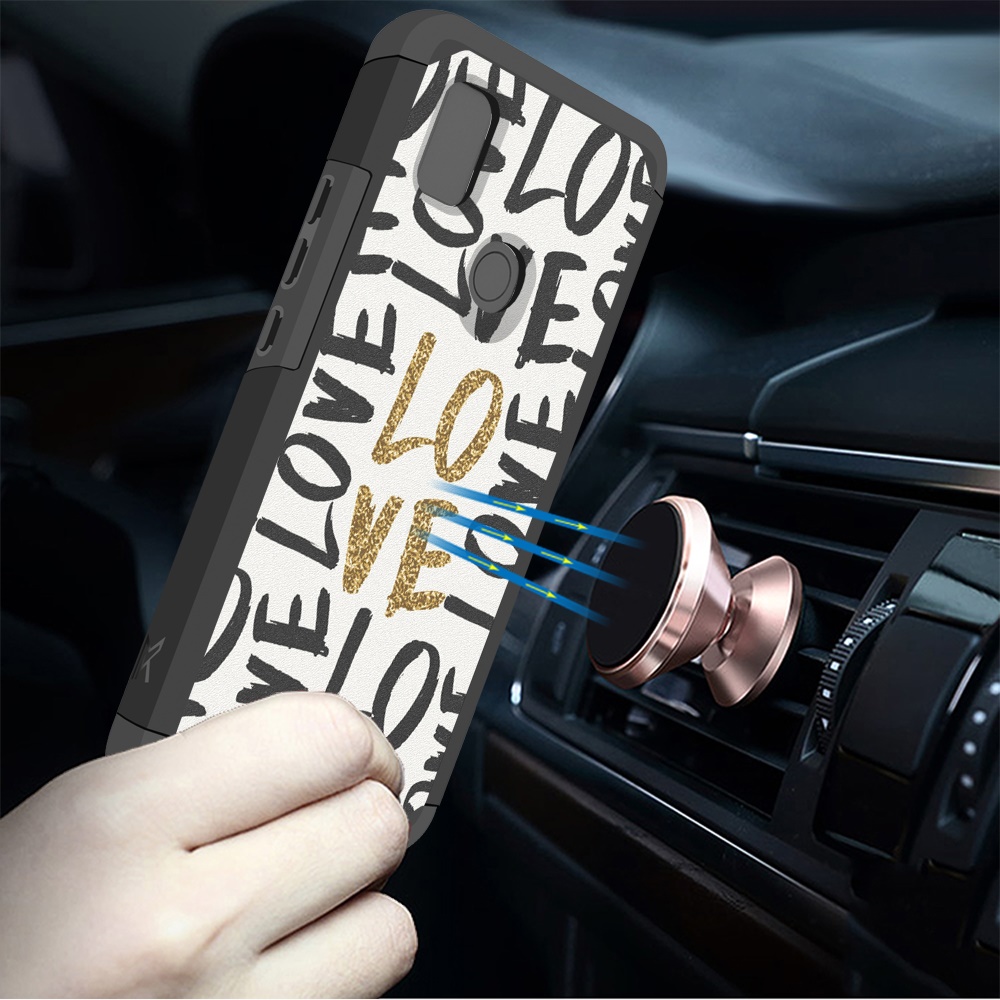 Funda rígida a prueba de golpes híbrida TPU 2 en 1 diseño para Cricket Icon 4 - Imagen 41 de 44
