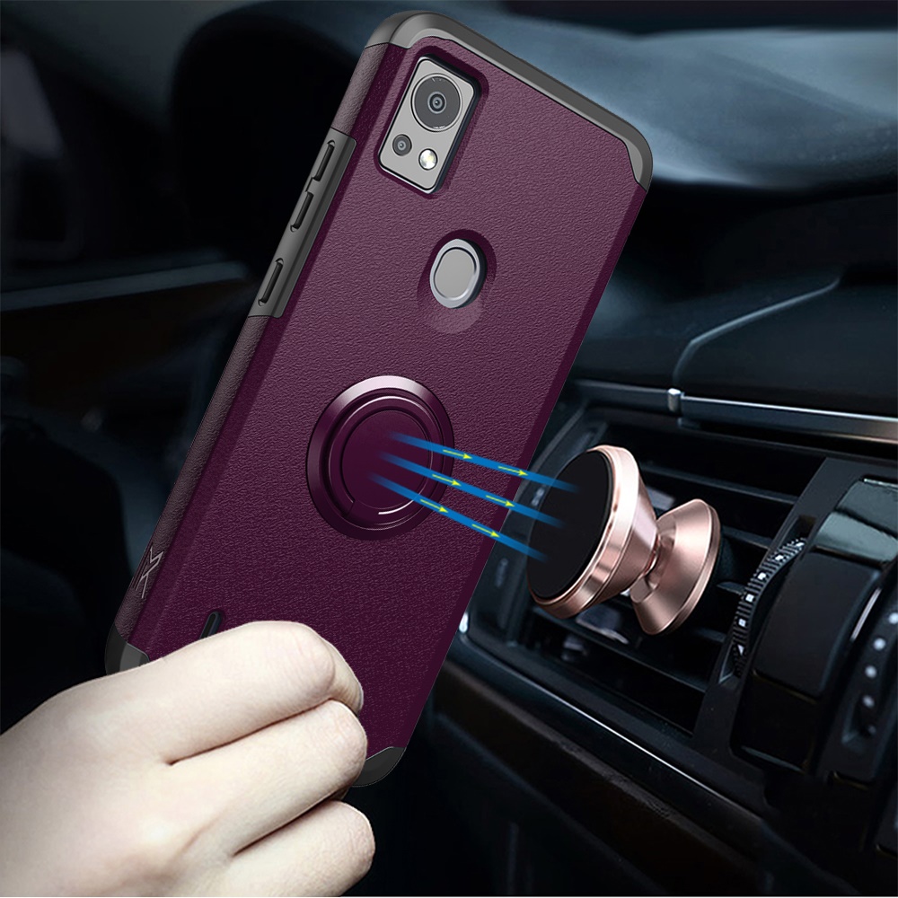 Für Cricket Icon 5 Ständer Hybrid mit eingebautem Magnetring Ständer Etui Abdeckung - Bild 32 von 56