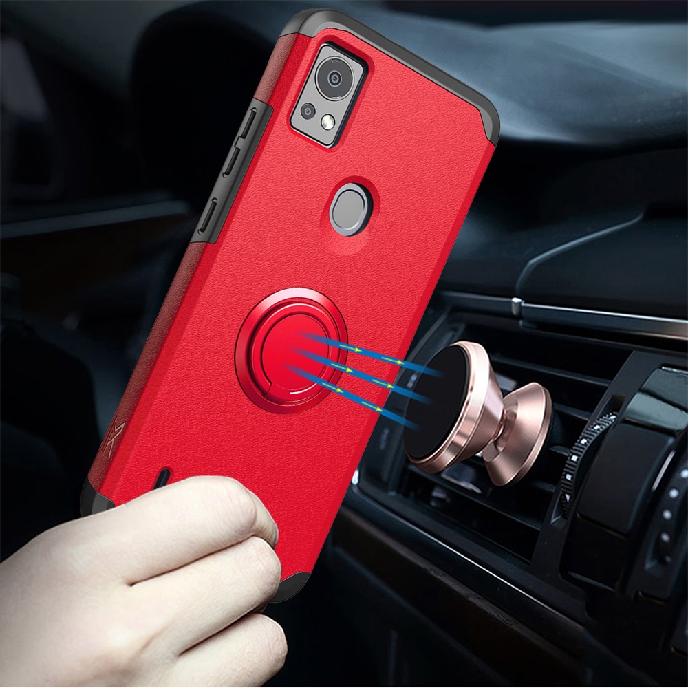 Für Cricket Icon 5 Ständer Hybrid mit eingebautem Magnetring Ständer Etui Abdeckung - Bild 50 von 56