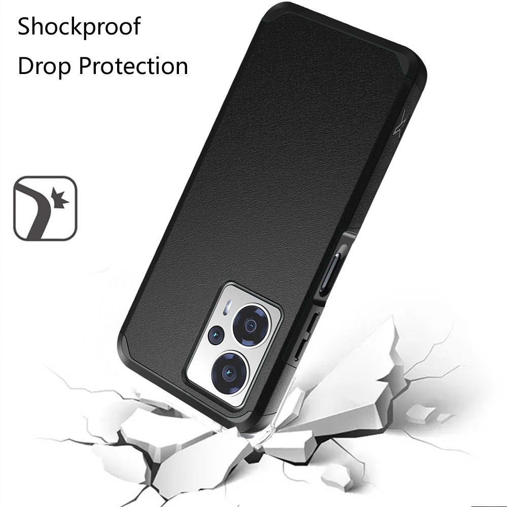 For Cricket Outlast 5G (2024) Hybrid 2in1 TPU Rubber Screen Protector Case Cover - Picture 13 of 80