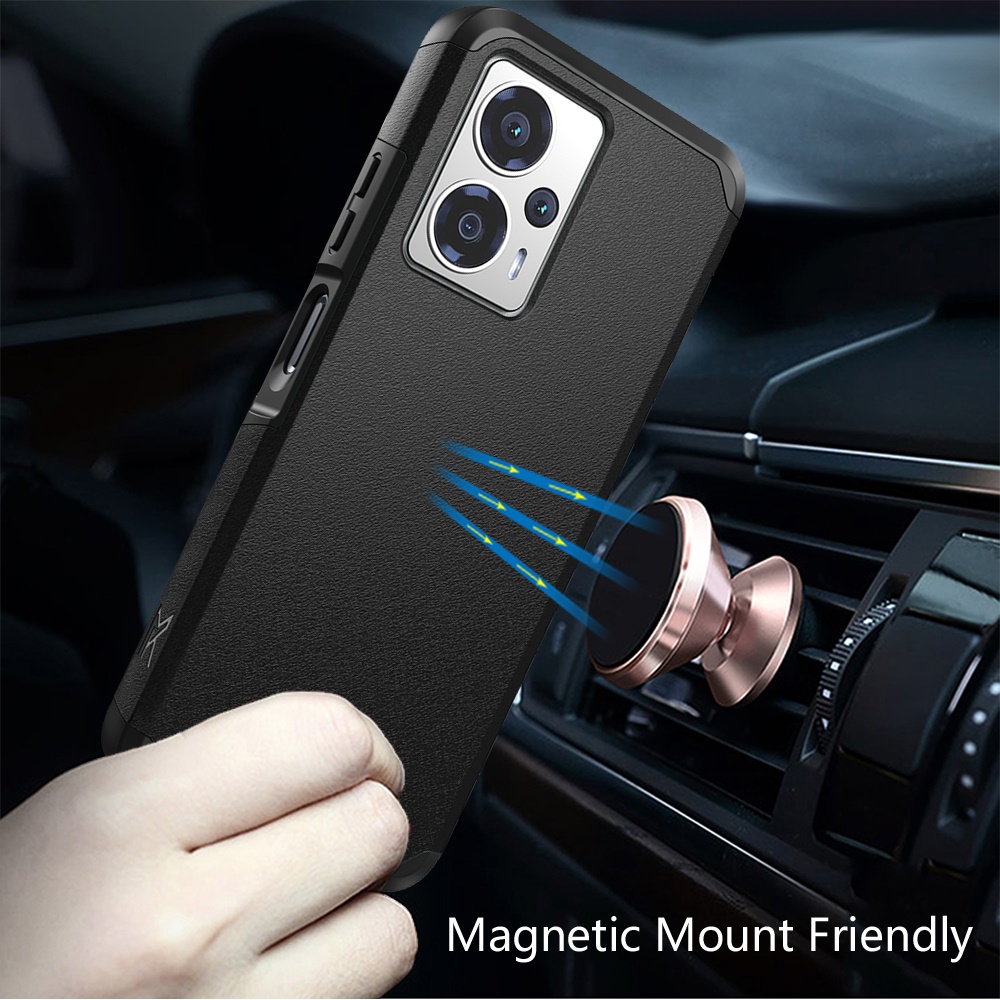 For Cricket Outlast 5G (2024) Hybrid 2in1 TPU Rubber Screen Protector Case Cover - Picture 16 of 80
