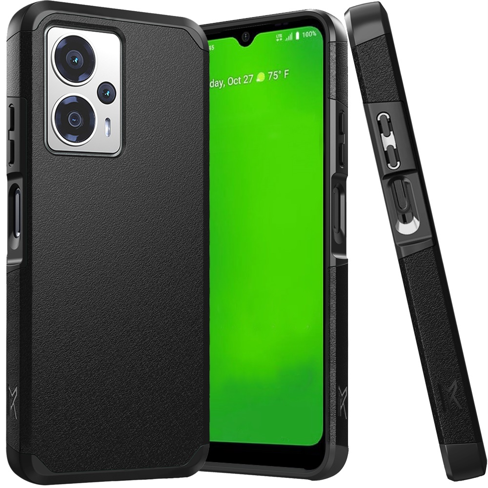 For Cricket Outlast 5G (2024) Hybrid 2in1 TPU Rubber Screen Protector Case Cover - Picture 15 of 80